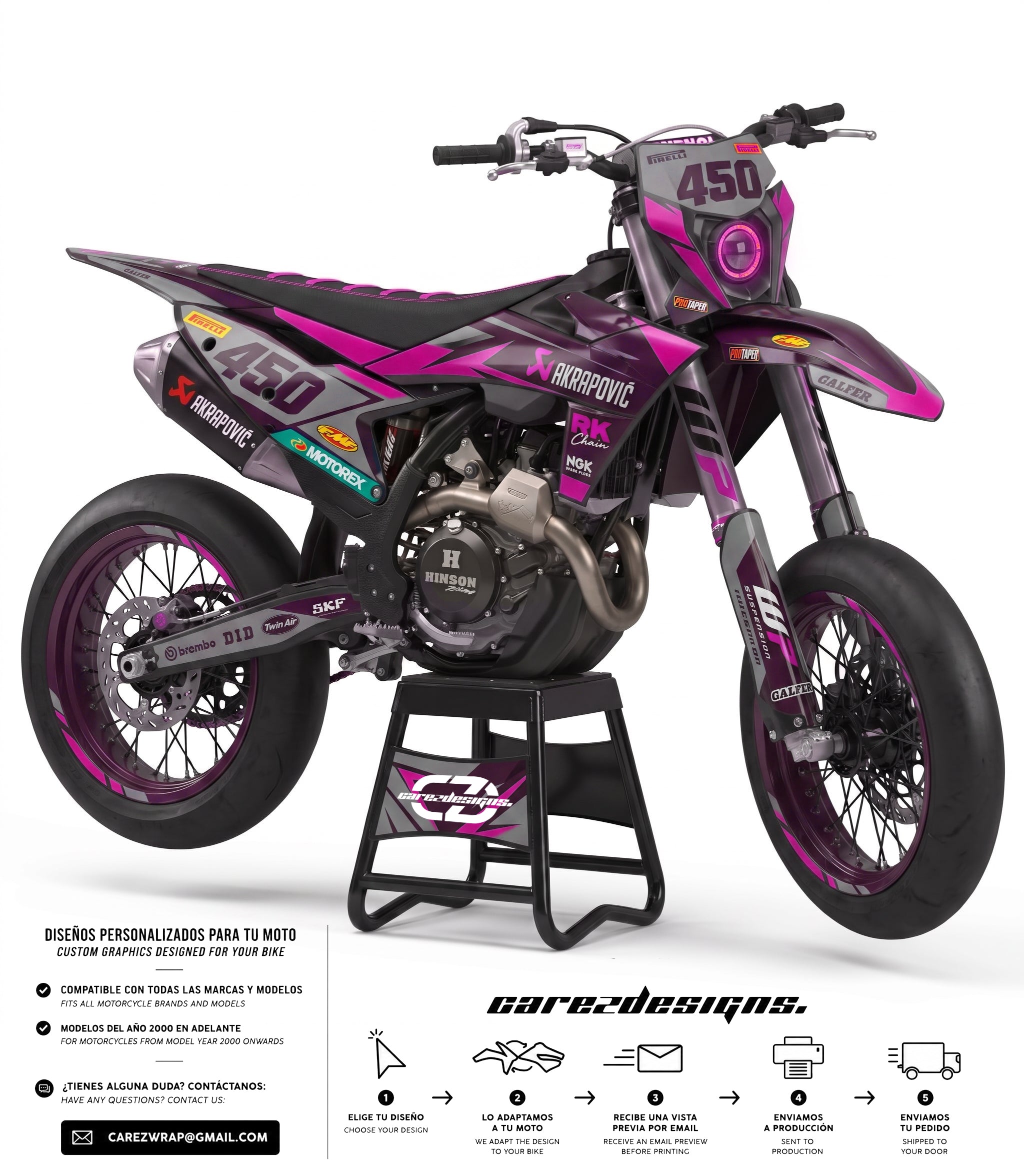 BLAZE  PINK - GRAPHICS KIT