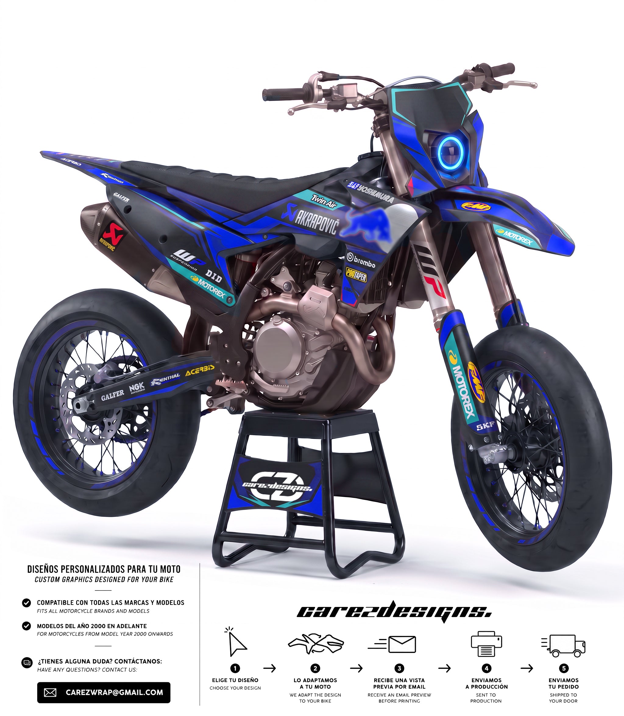 AURA BLUE  - GRAPHICS KIT