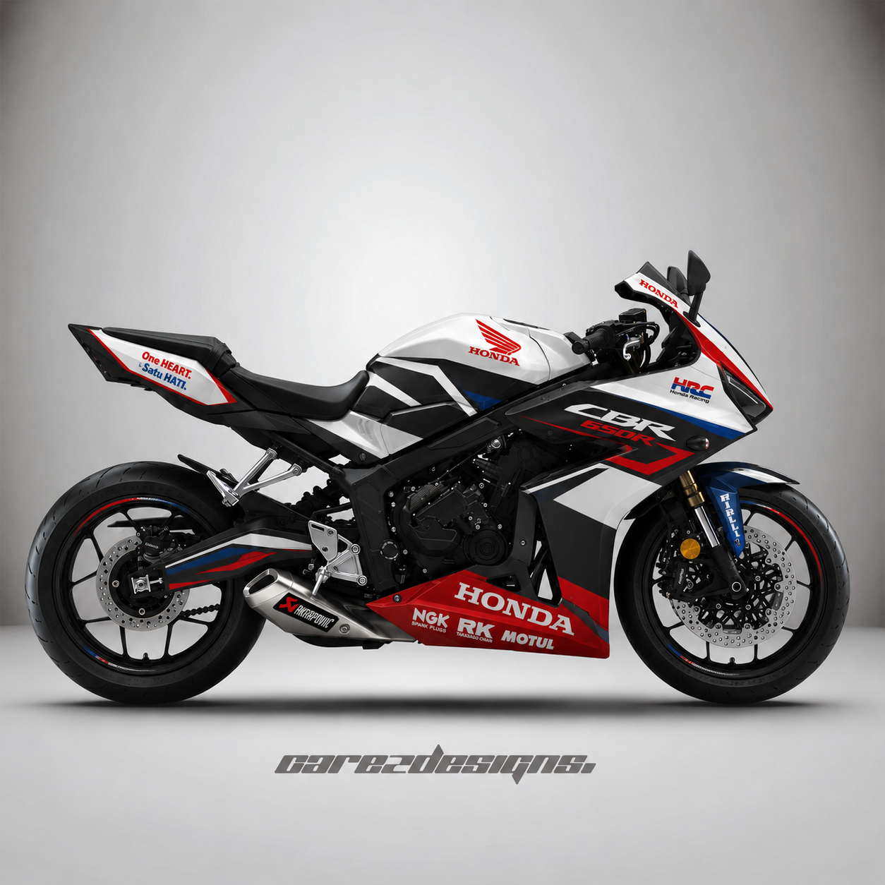 Adhesivos Moto Honda Cbr 650r (All Years)- HRC Shadow Red