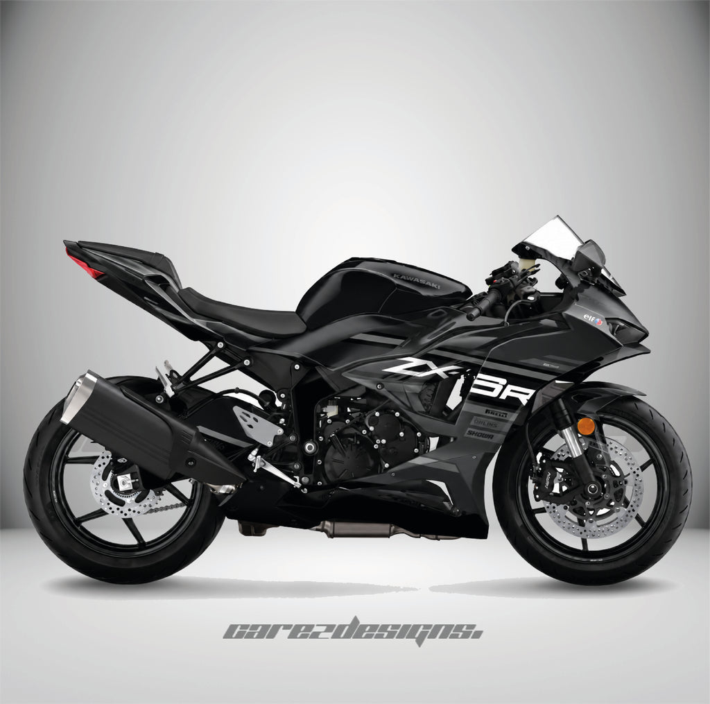 Adhesivos Moto Kawasaki ZX6R (All Years) - Shadow Black