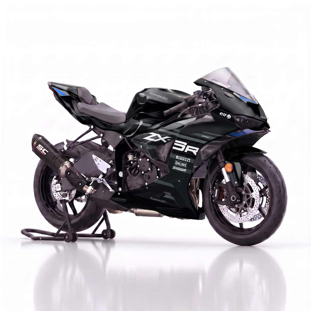 Adhesivos Moto Kawasaki ZX6R (All Years) - Shadow Black