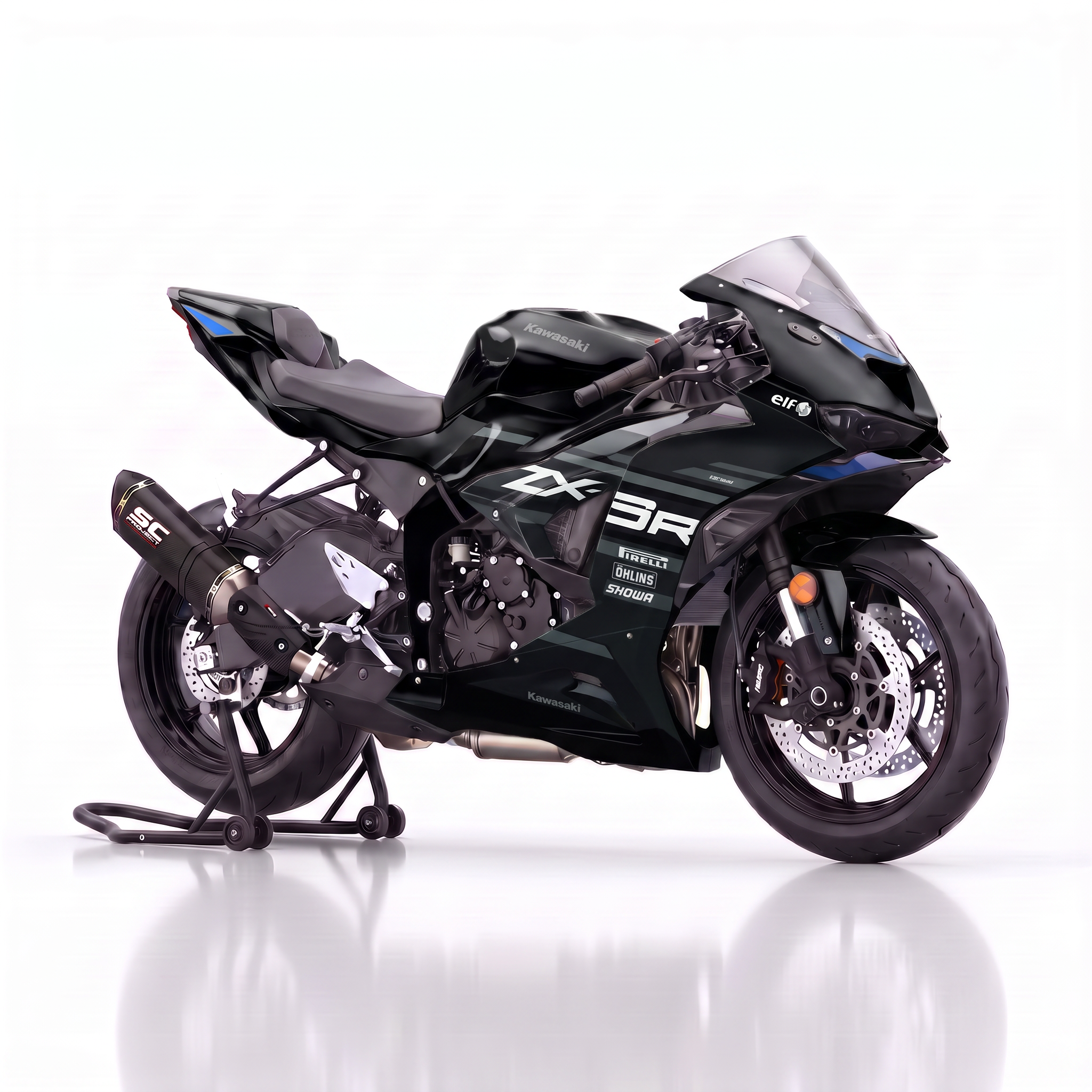 Adhesivos Moto Kawasaki ZX6R (All Years) - Shadow Black