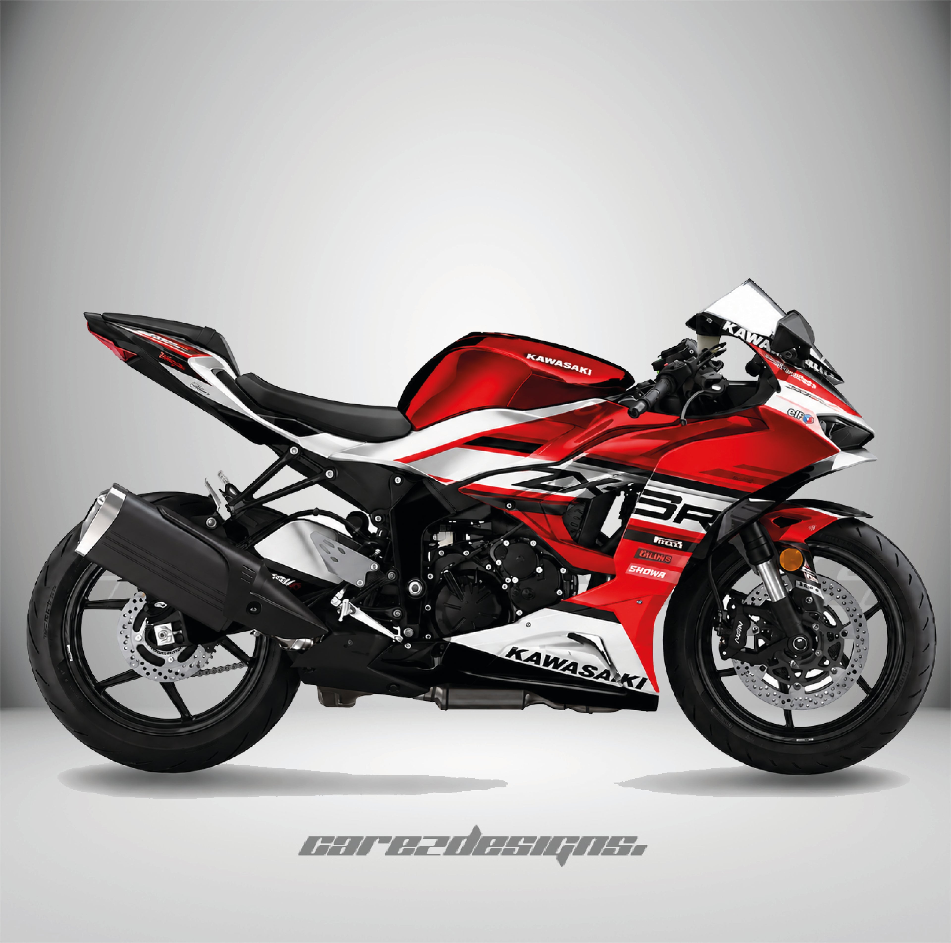 Adhesivos Moto Kawasaki ZX6R (All Years) - Shadow Red