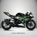 Adhesivos Moto Kawasaki ZX6R (All Years) - Toxic black