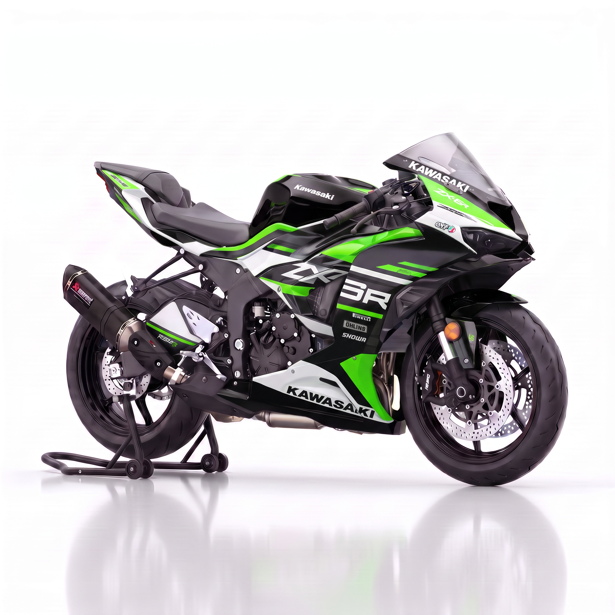 Adhesivos Moto Kawasaki ZX6R (All Years) - Toxic black