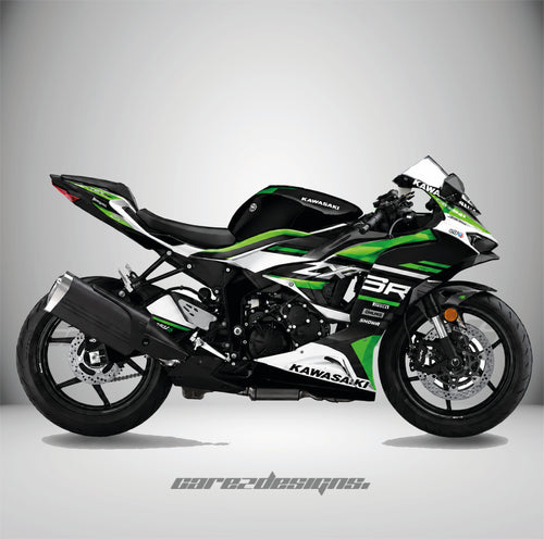 Adhesivos Moto Kawasaki ZX6R (All Years) - Toxic black