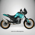 Adhesivos Moto Kove 800x (2024-2026) Cian Rally