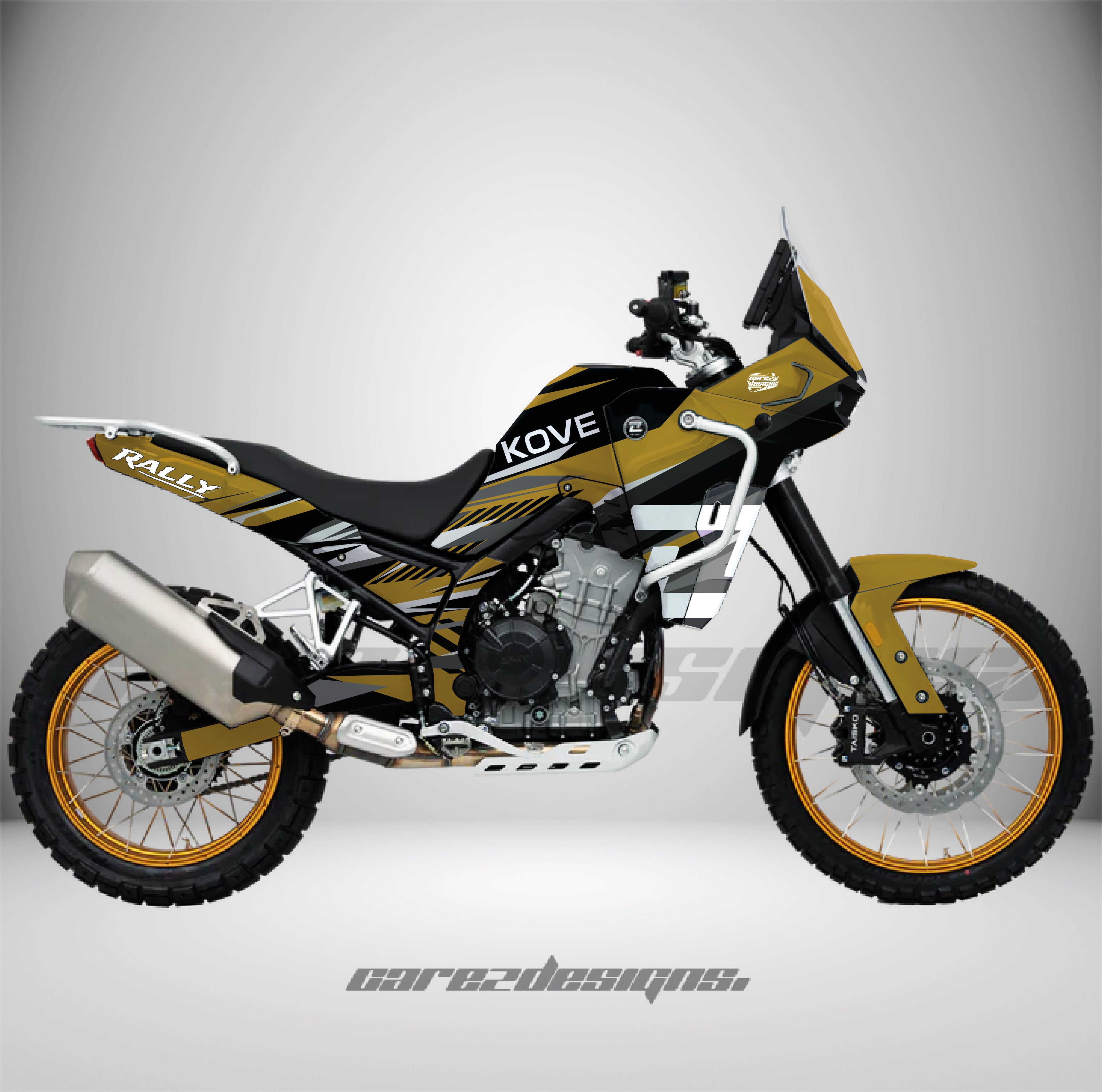 Adhesivos Moto Kove 800x (2024-2026) Phantom Rally Brown