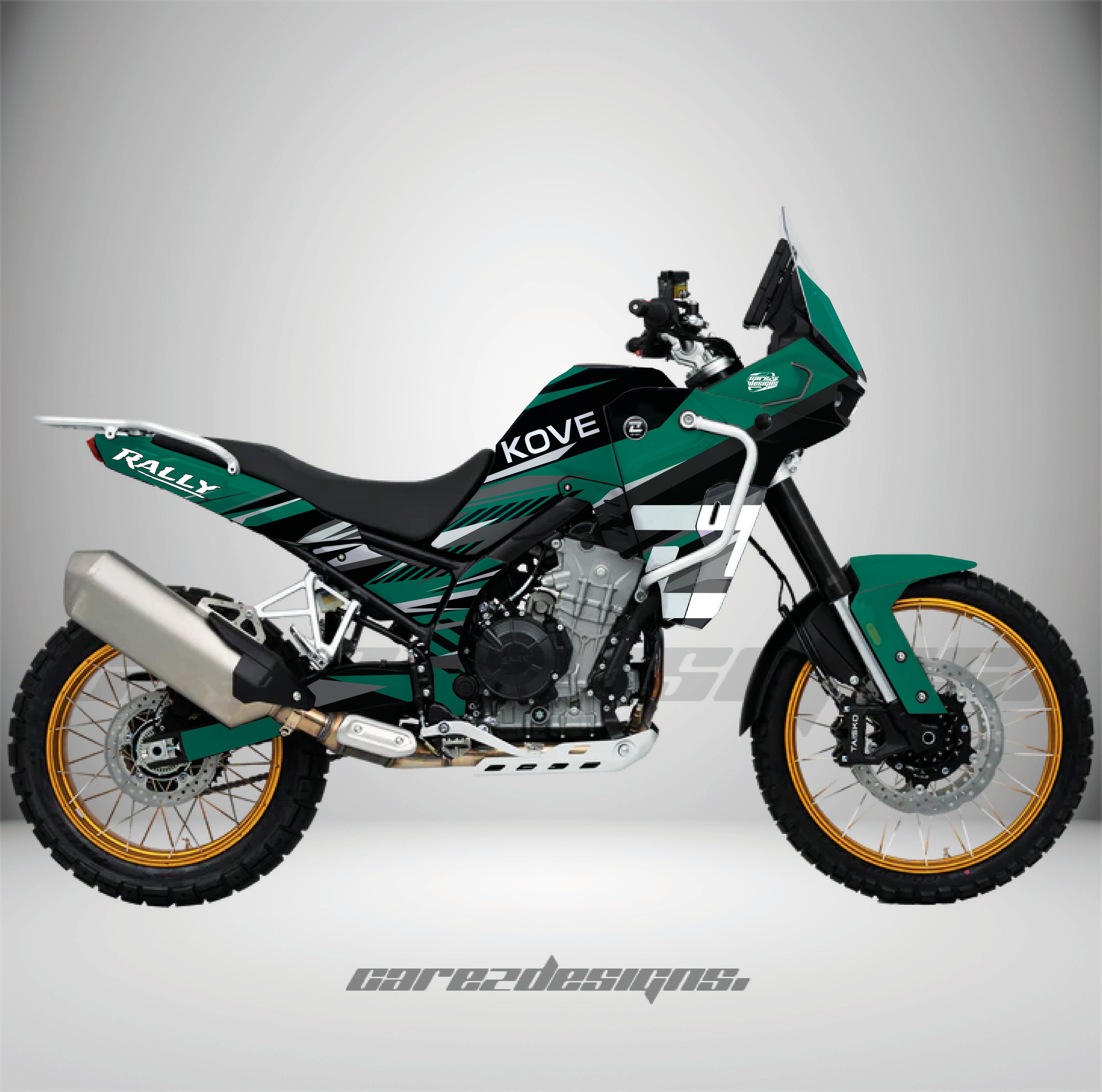 Adhesivos Moto Kove 800x (2024-2026) Phantom Rally Green