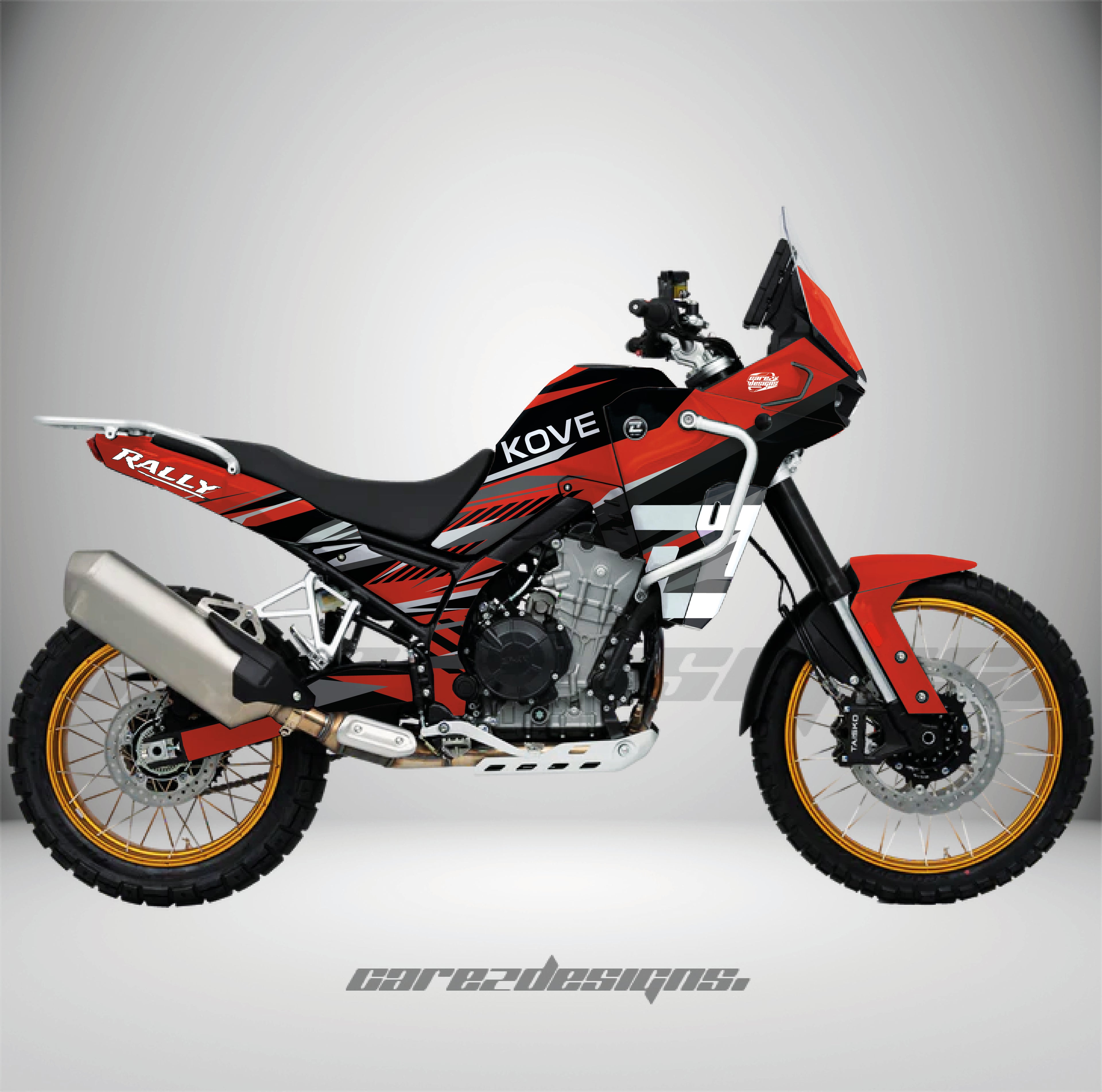 Adhesivos Moto Kove 800x (2024-2026) Phantom Rally Red