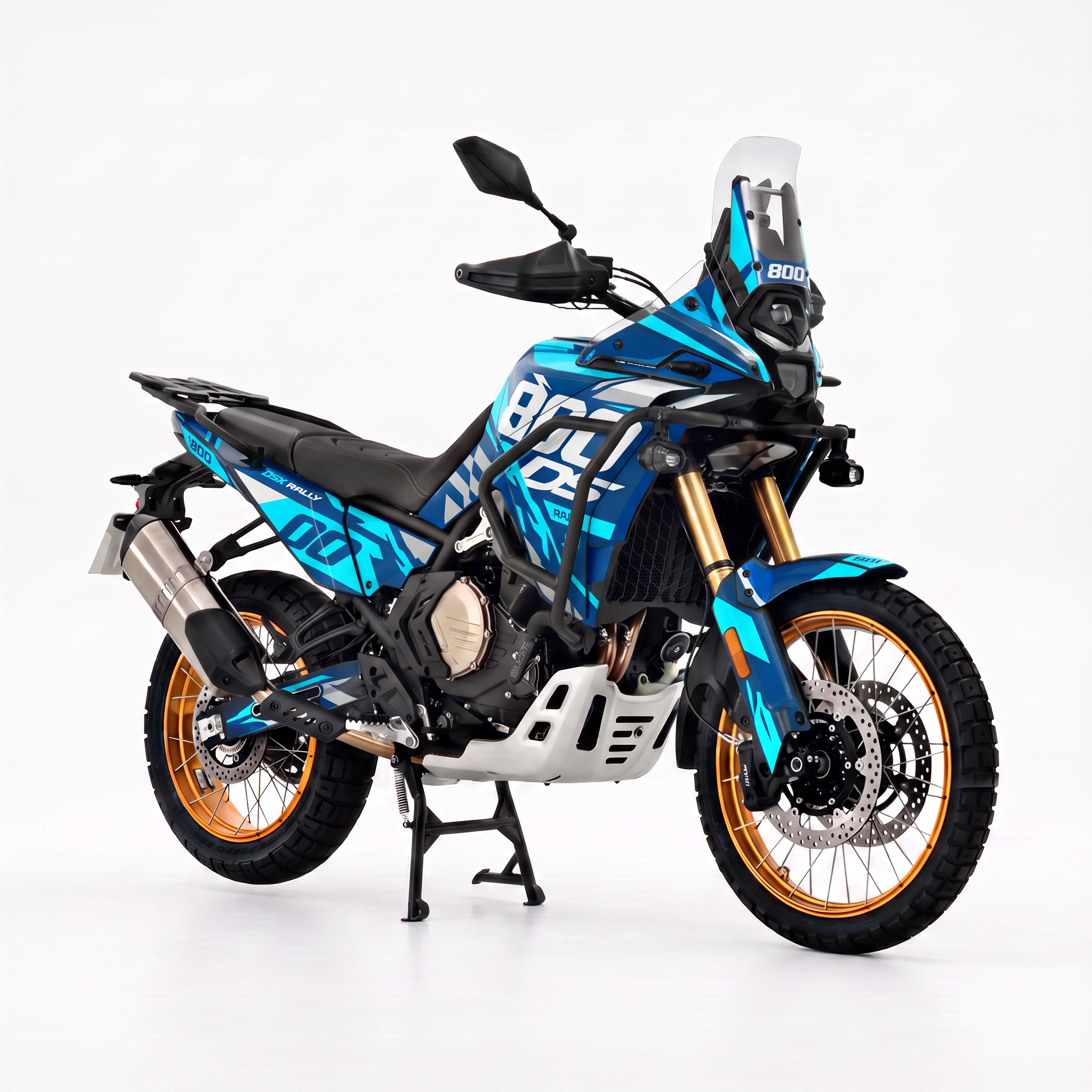 Adhesivos Moto Voge 800 DS RALLY (2025-2026)-CYAN