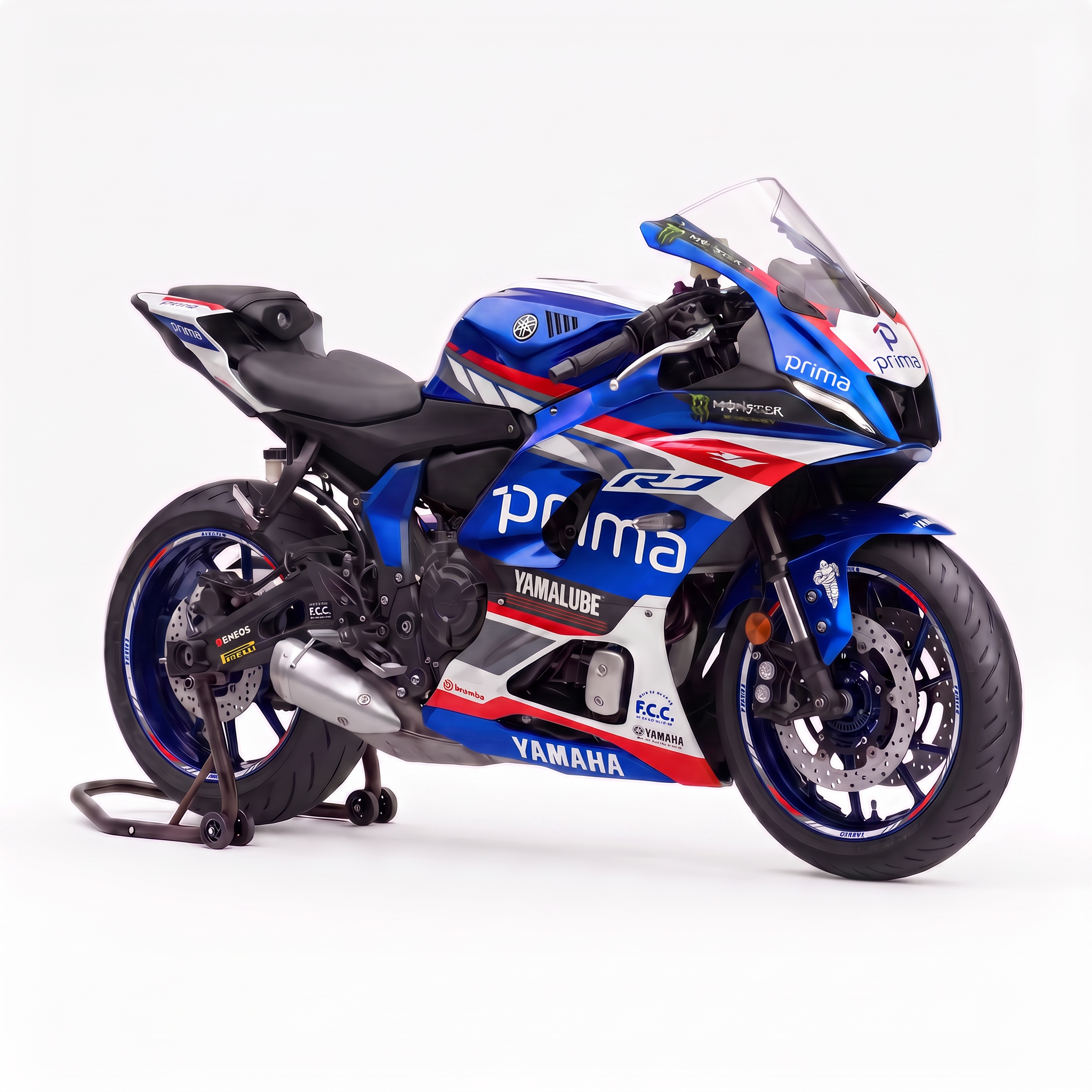 Adhesivos Moto Yamaha R7- PRIMA BLUE