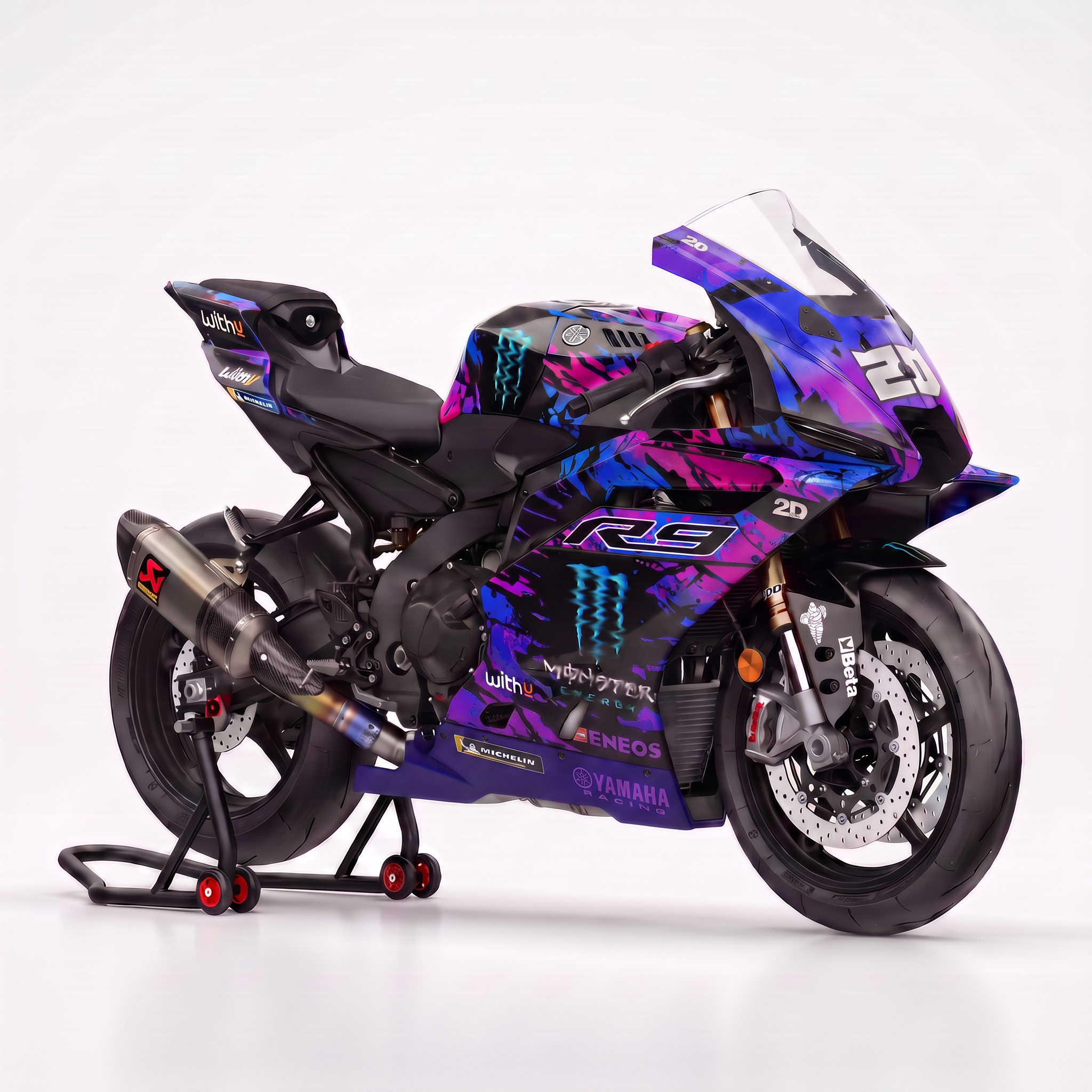 Adhesivos Moto Yamaha R9- LEMANS PURPLE