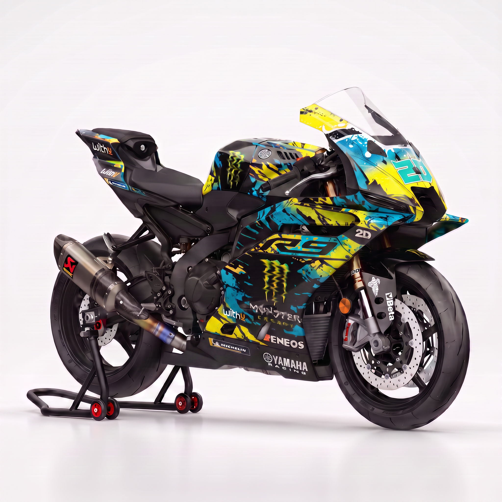 Adhesivos Moto Yamaha R9- LEMANS YELLOW