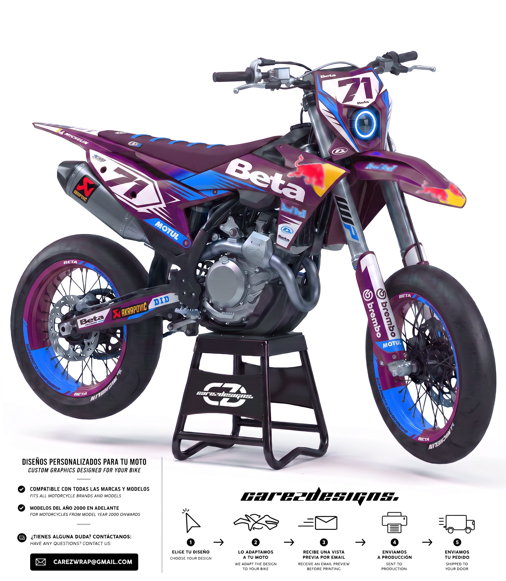 Beta Bull Blue - GRAPHICS KIT