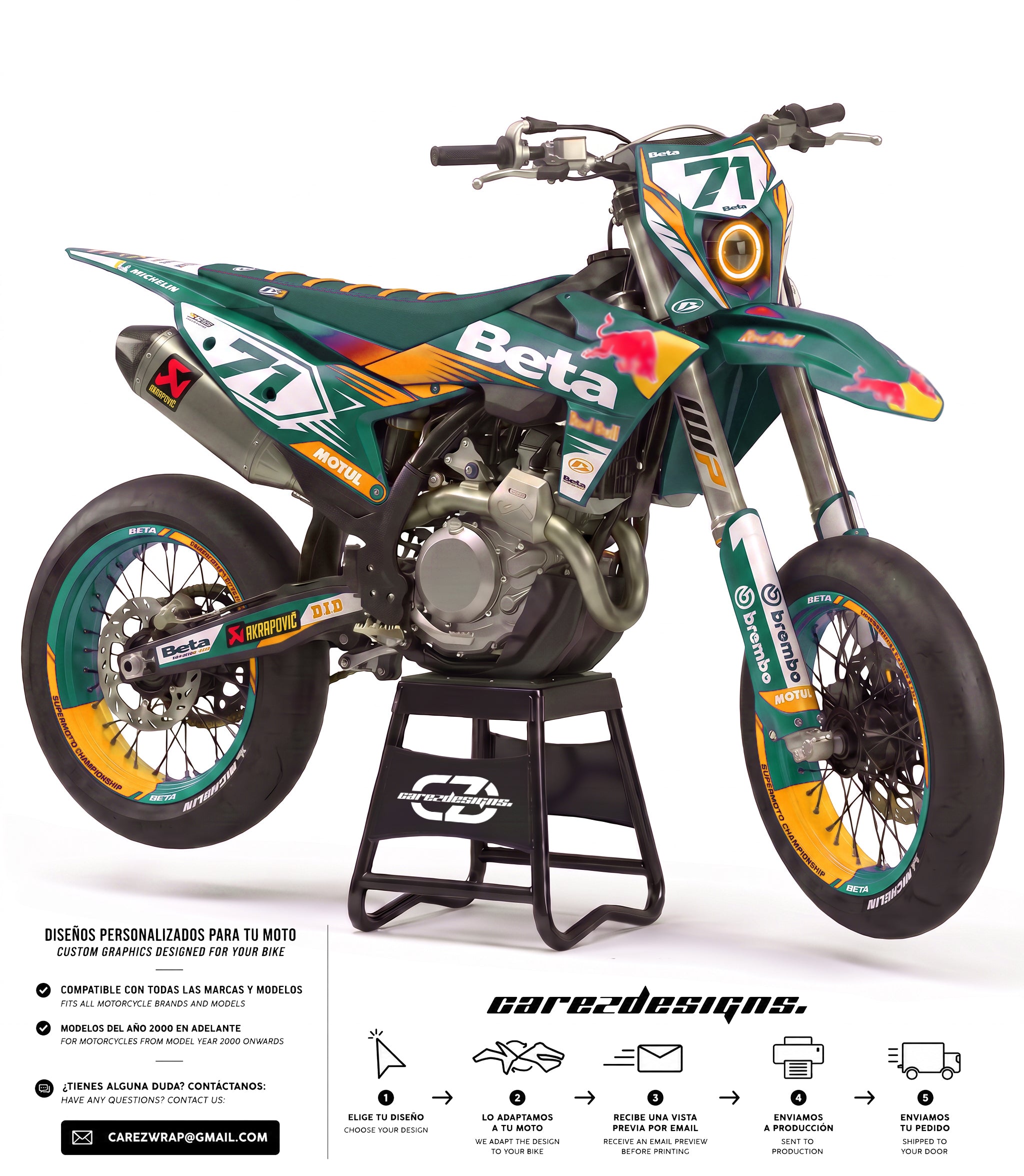 Beta Bull Green - GRAPHICS KIT