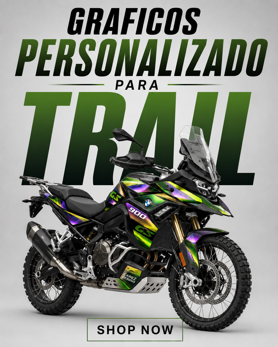 Kit De Adhesivos Personalizado Para Moto Trail