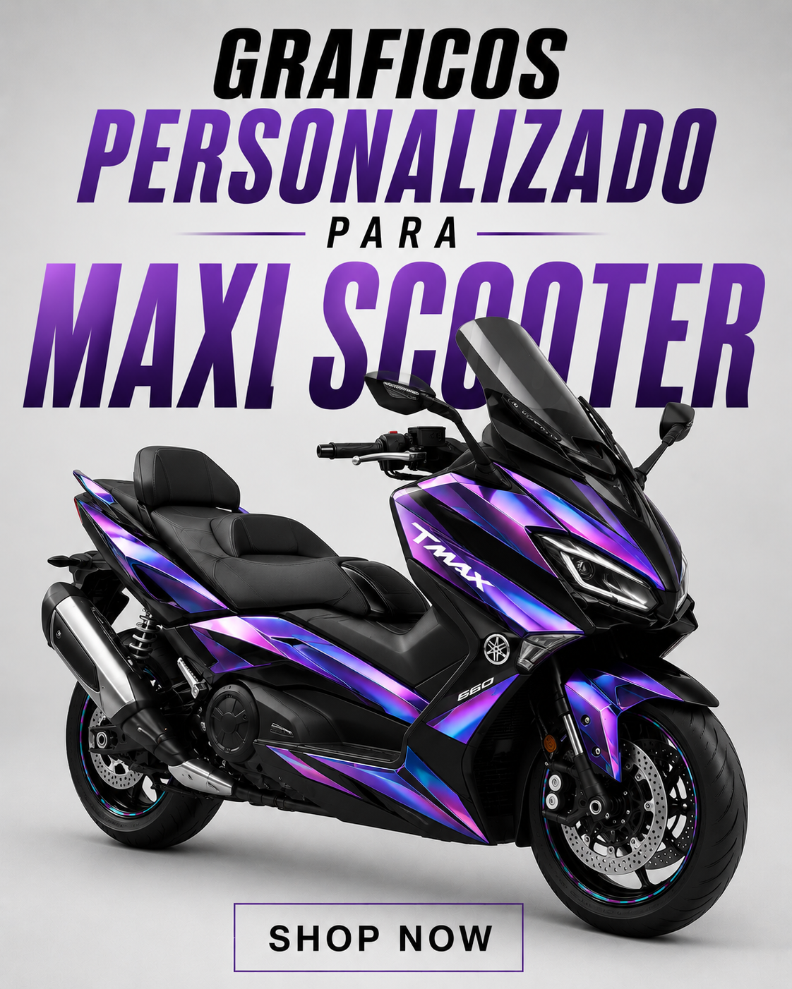 Kit De Adhesivos Personalizado Para Maxi Scooter