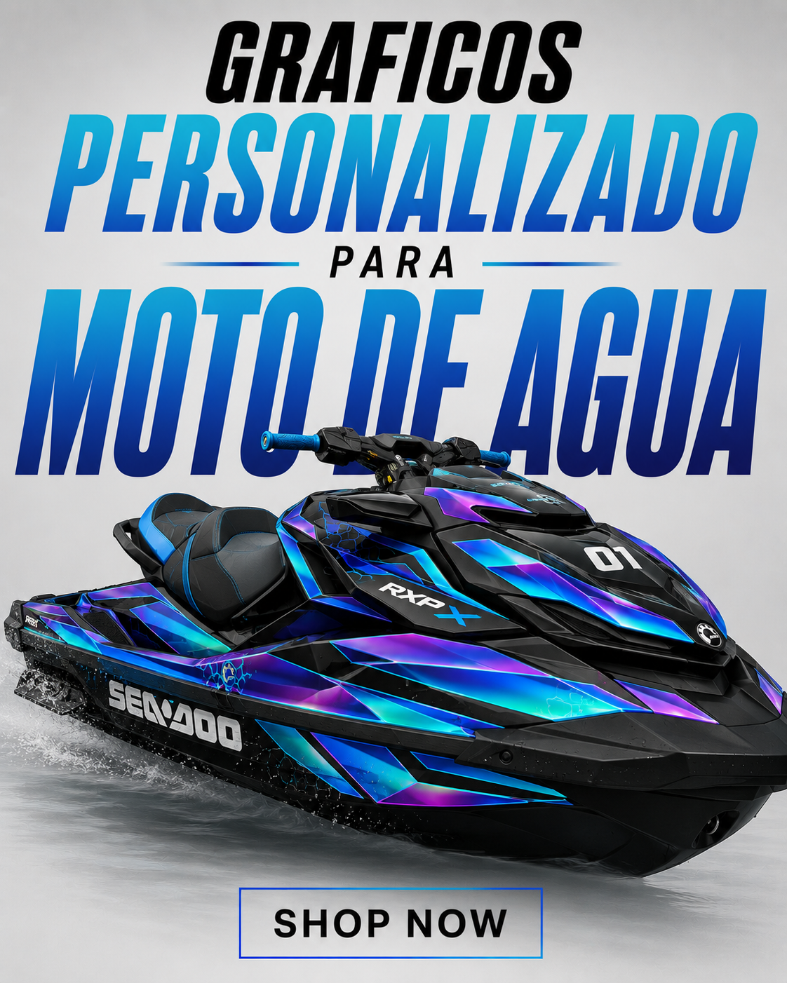 Kit De Adhesivos Personalizado Para Moto De Agua