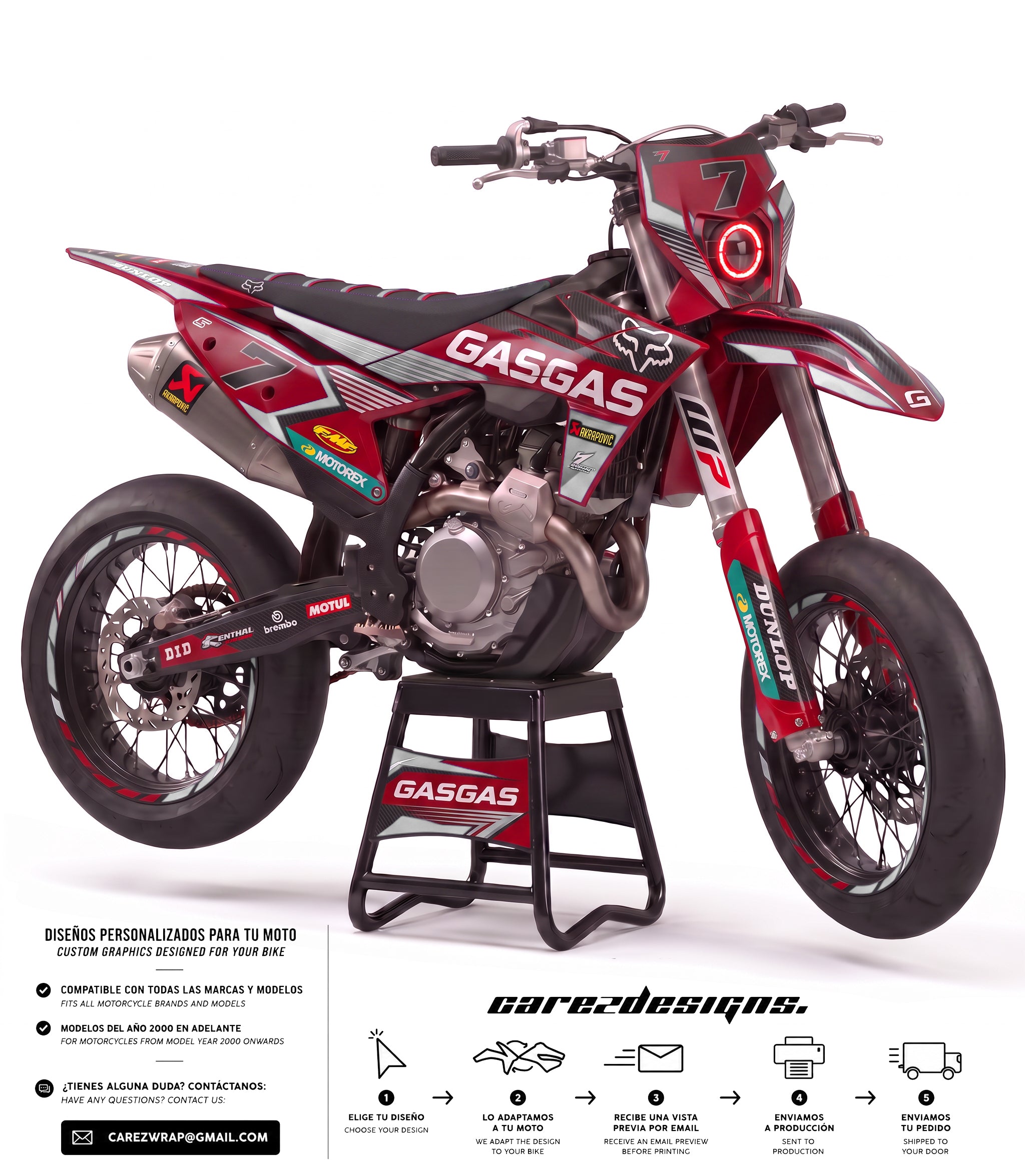 GAS GAS FOXY - GRAPHICS KIT