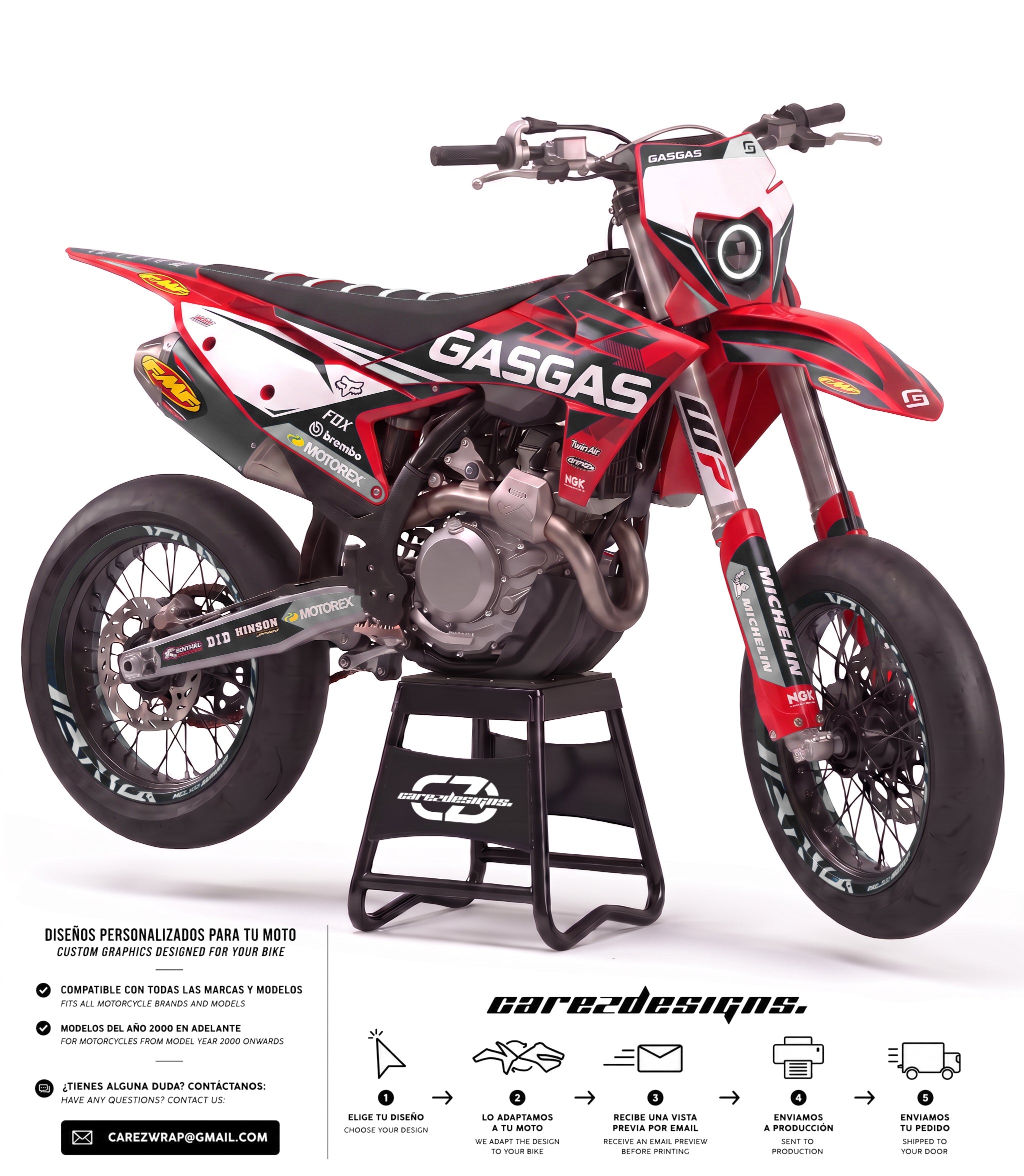 GAS GAS PUSH - GRAPHICS KIT