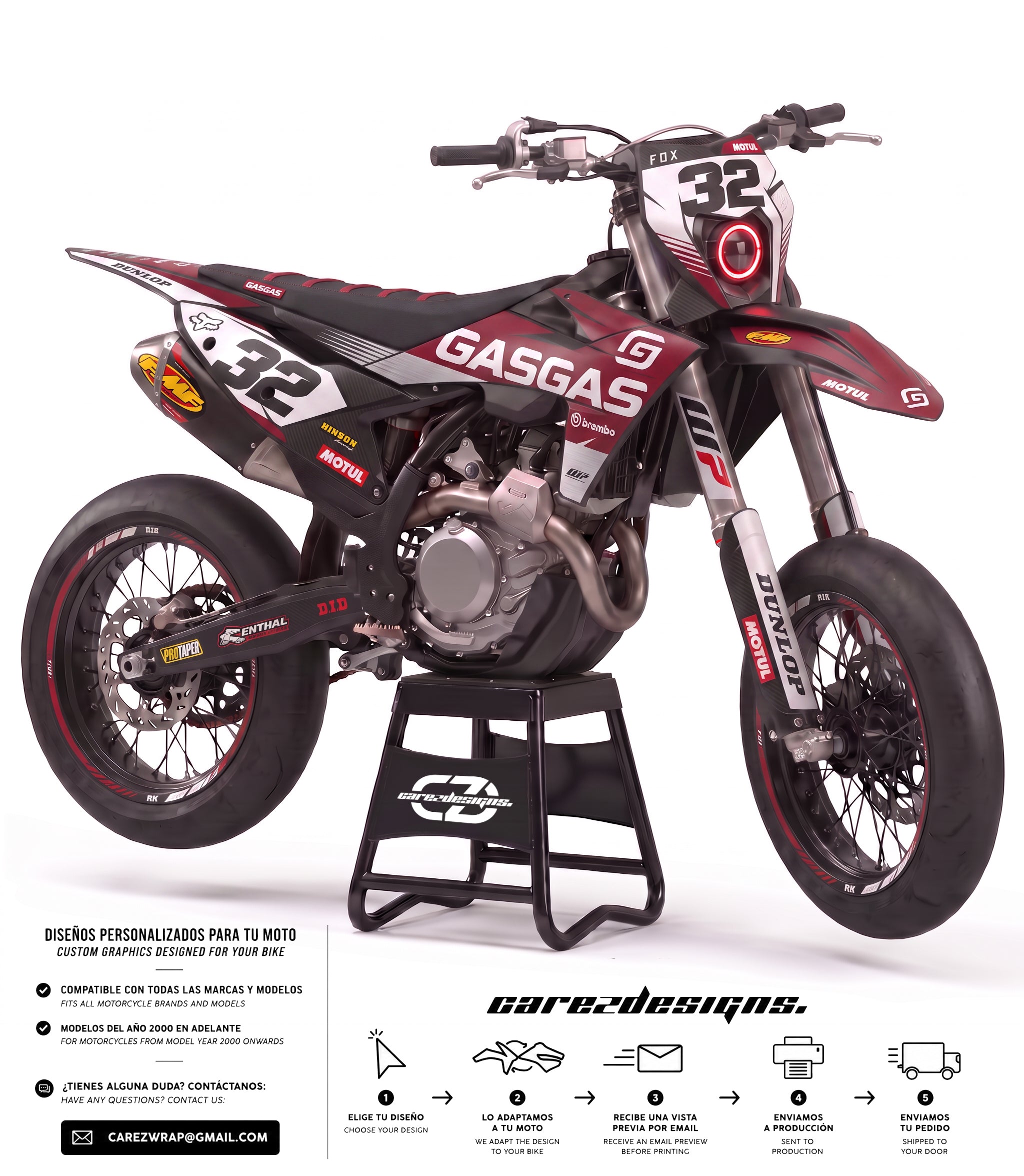 GAS GAS VINTAGE - GRAPHICS KIT