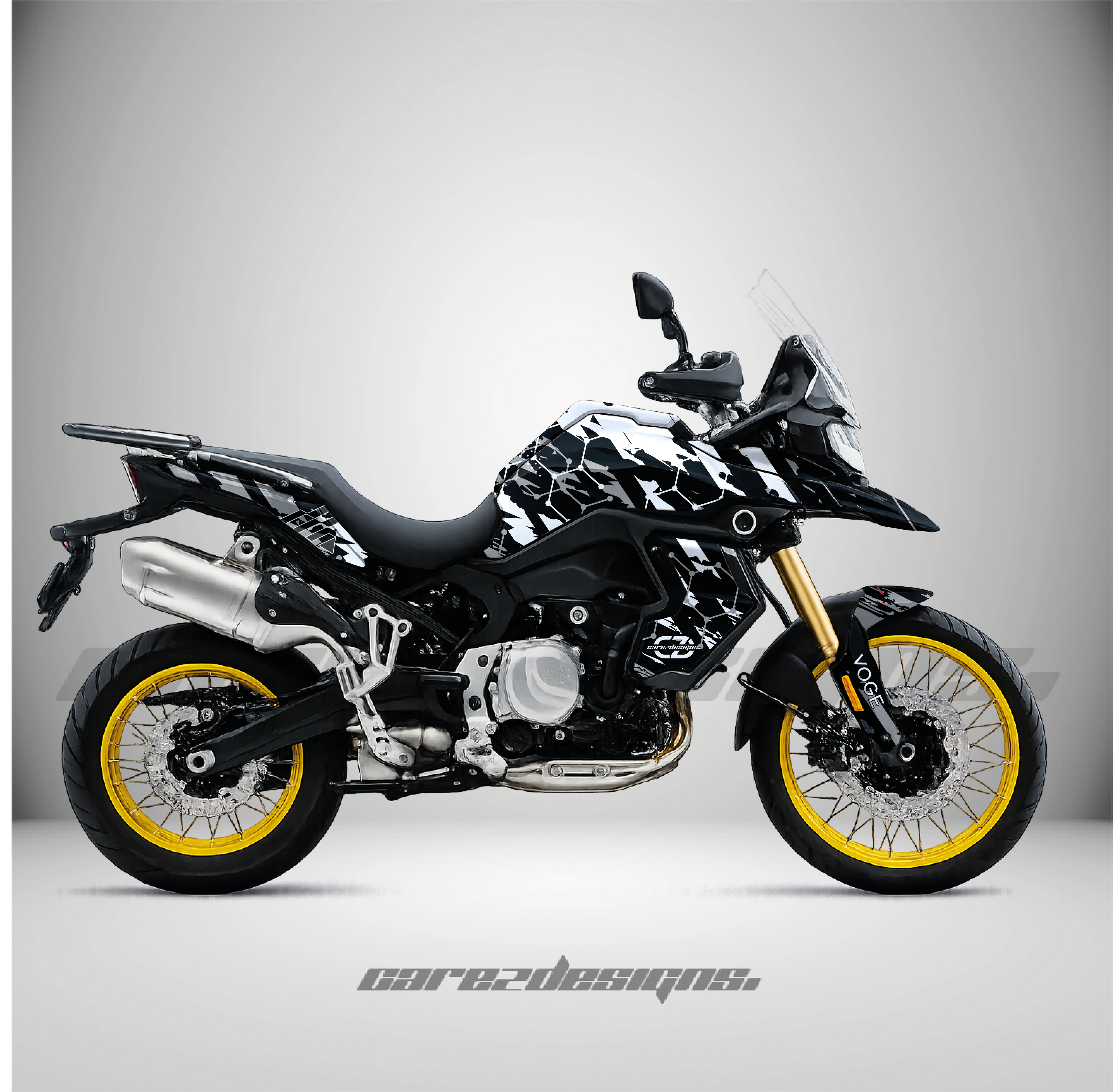 Adhesivos Moto Voge 900 DSX (2024-2026)- Hexagon Gray