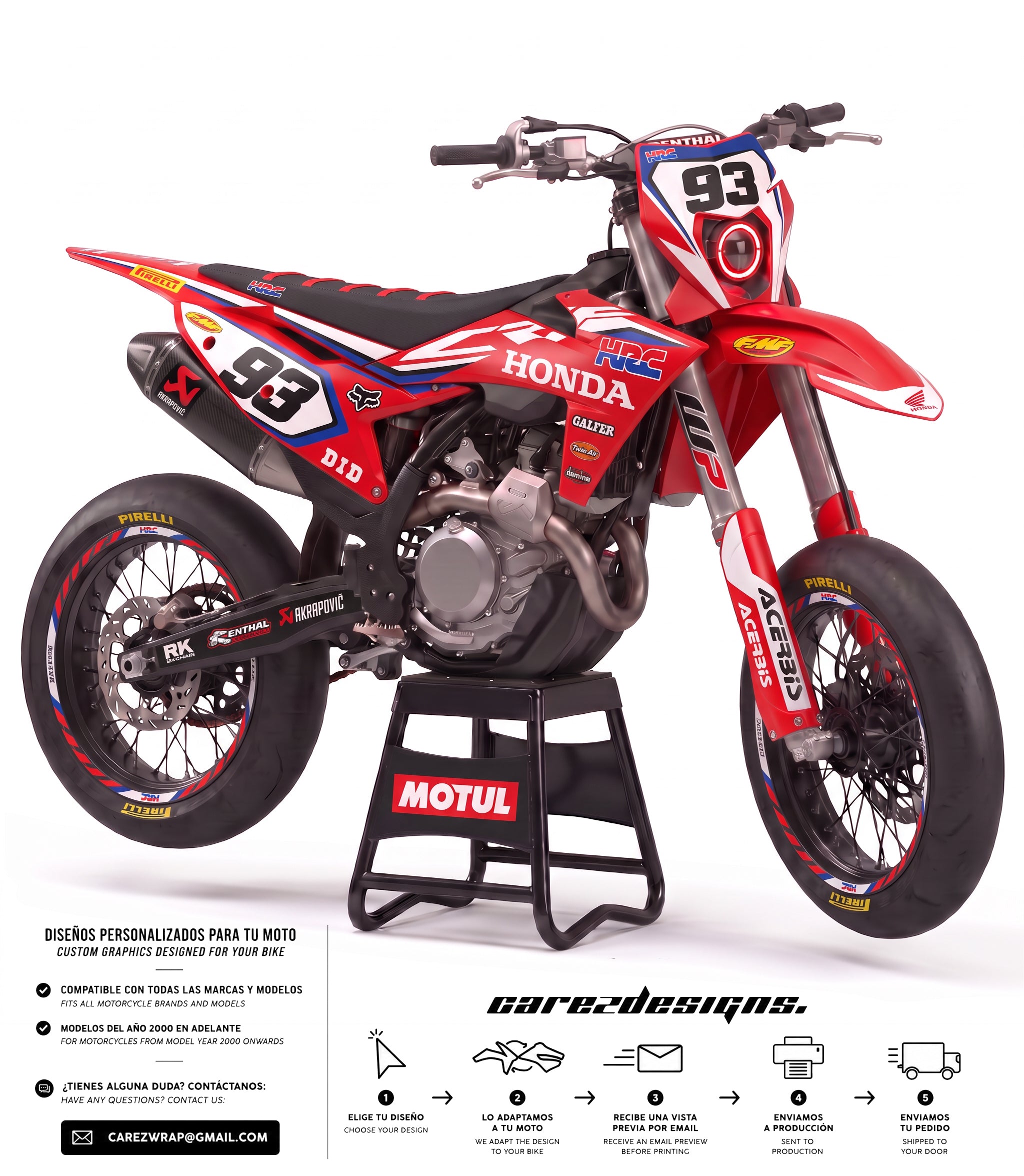 HONDA FACTORY - GRAPHICS KIT