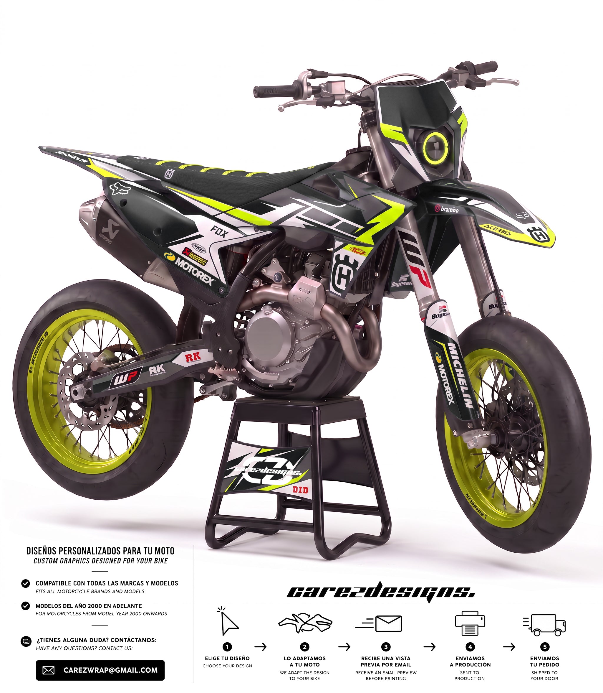 HUSQVARNA DIABLO BLACK - GRAPHICS KIT