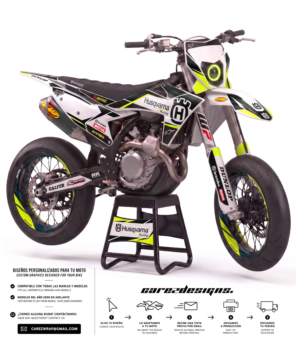 HUSQVARNA FACTORY BLACK - GRAPHICS KIT