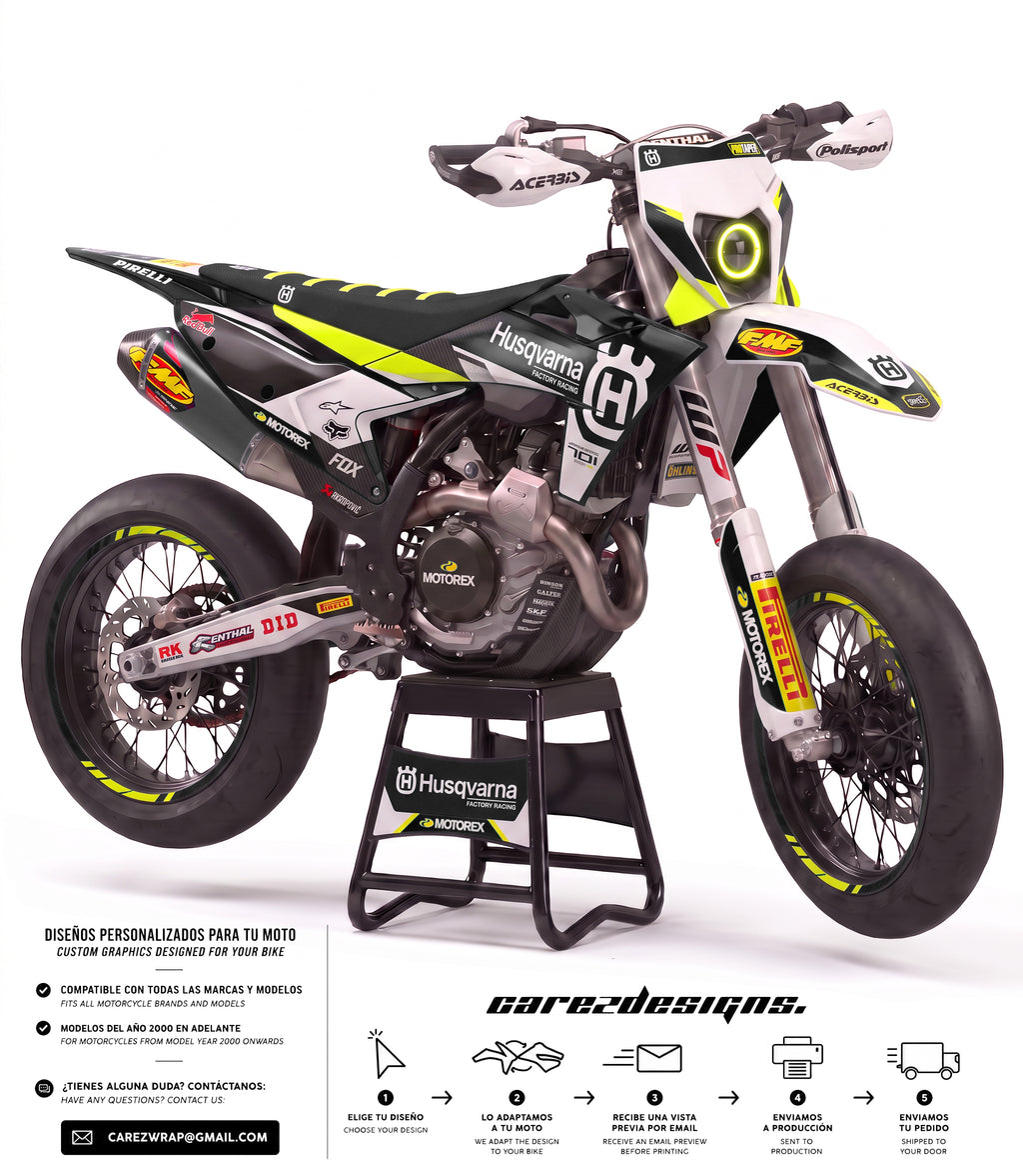 HUSQVARNA PURE BLACK - GRAPHICS KIT