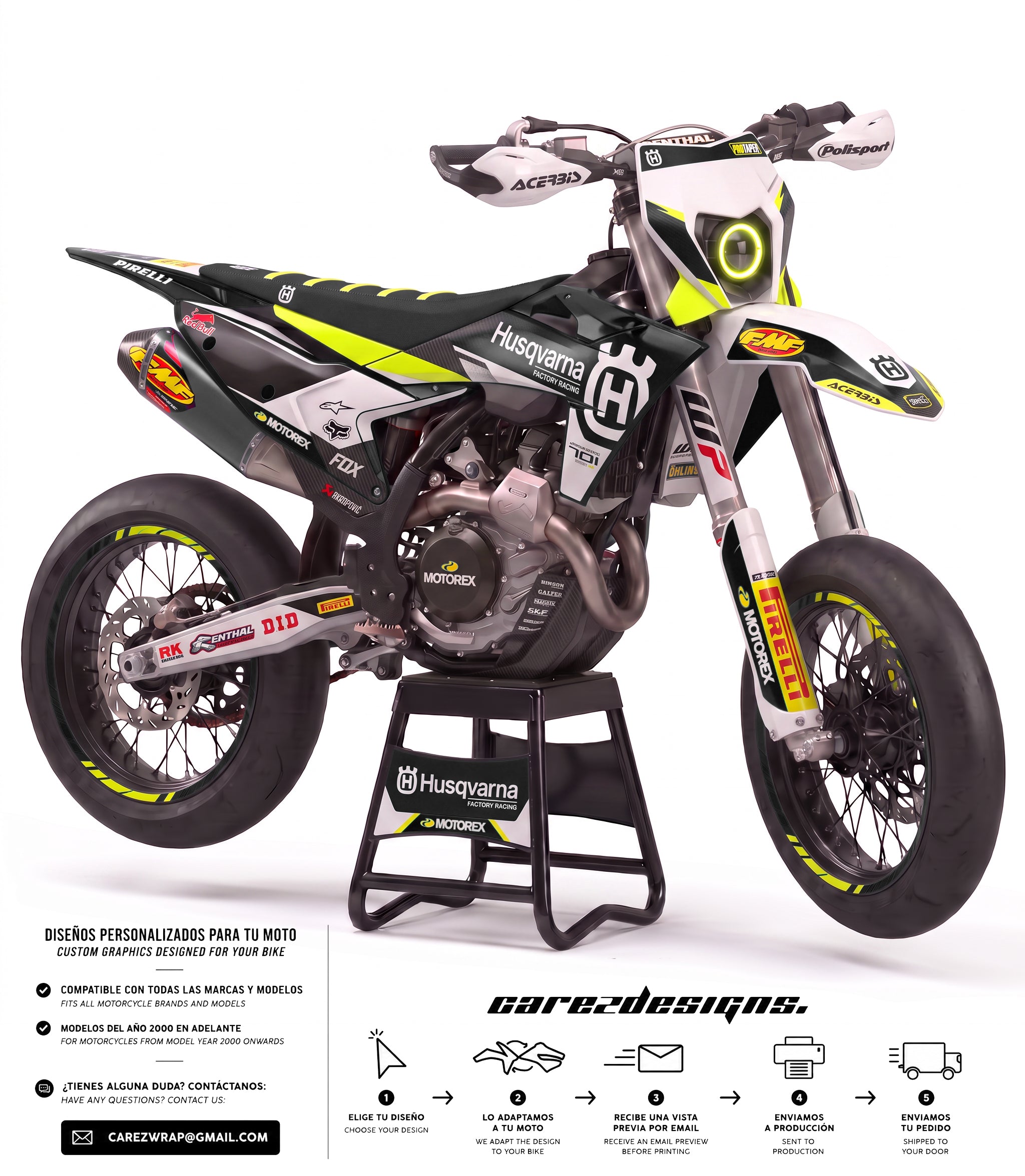 HUSQVARNA PURE BLACK - GRAPHICS KIT