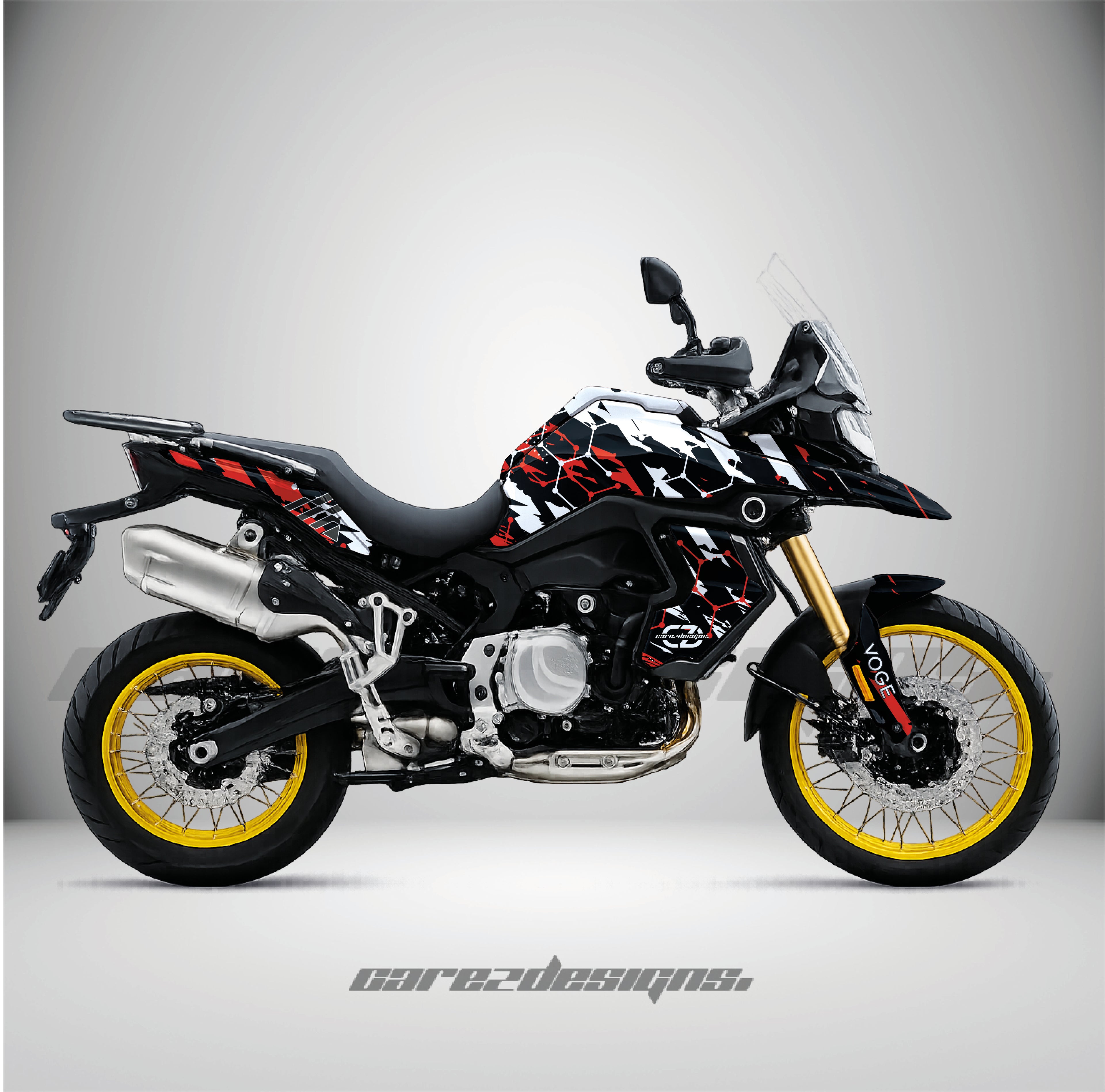 Adhesivos Moto Voge 900 DSX (2024-2026)- Hexagon Red