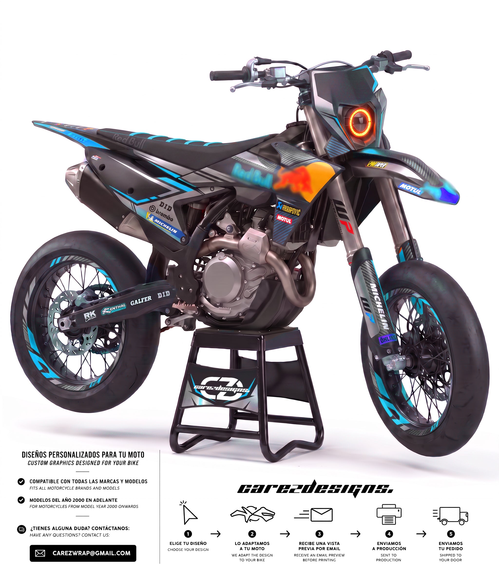 IGNITE  BLUE - GRAPHICS KIT