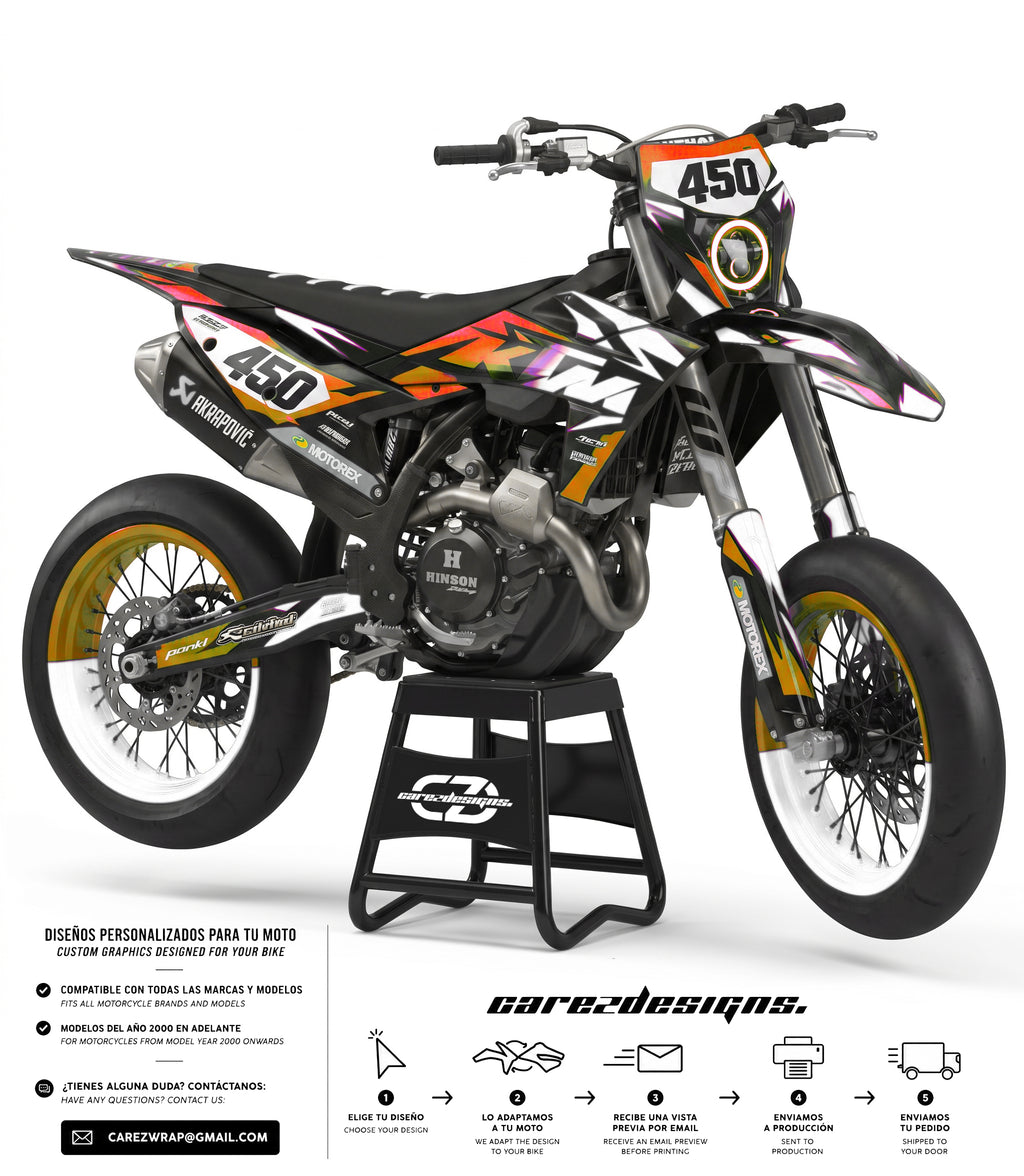 KTM NOVA ORANGE  - GRAPHICS KIT
