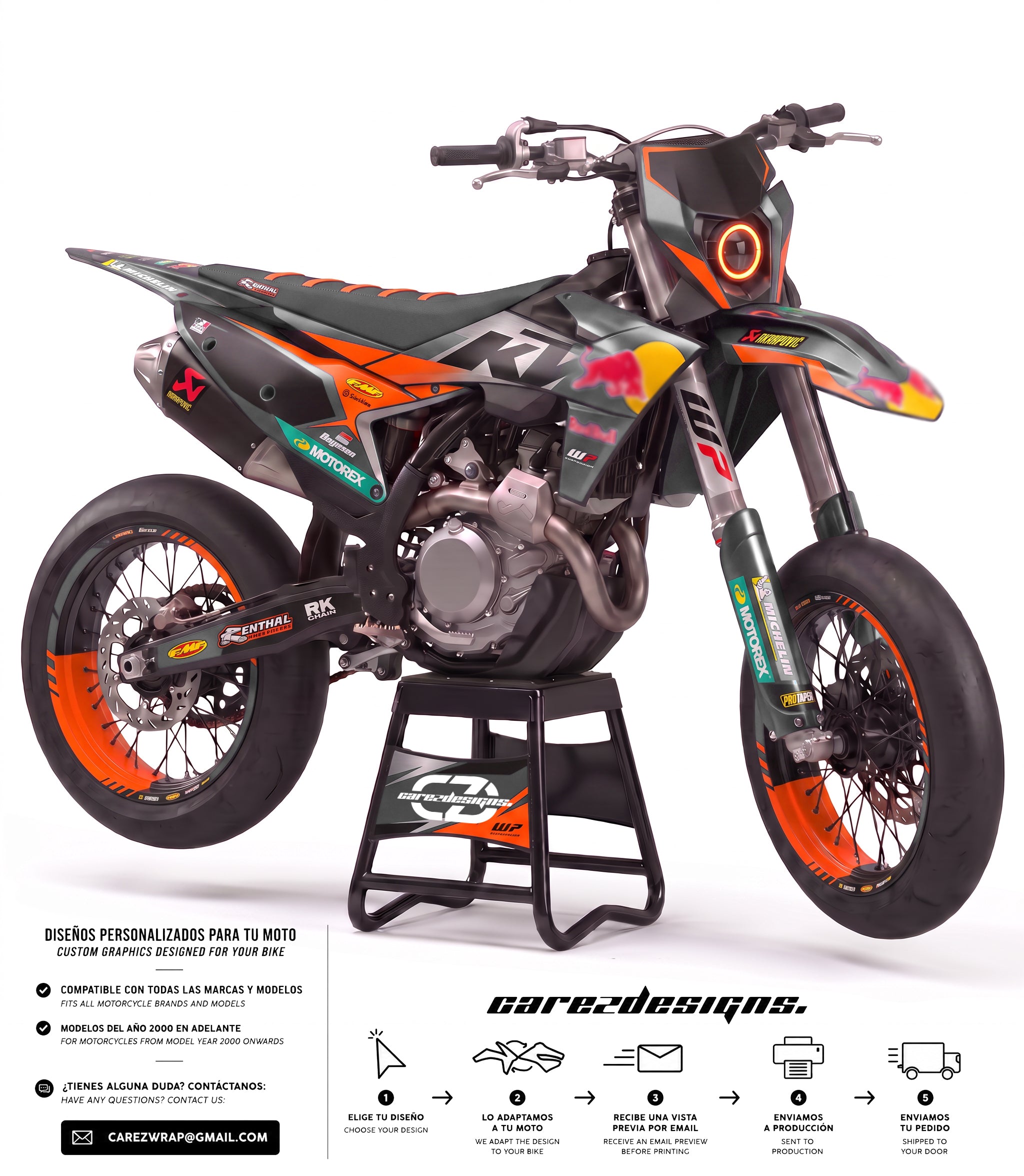 KTM TORQUE SILVER  - GRAPHICS KIT