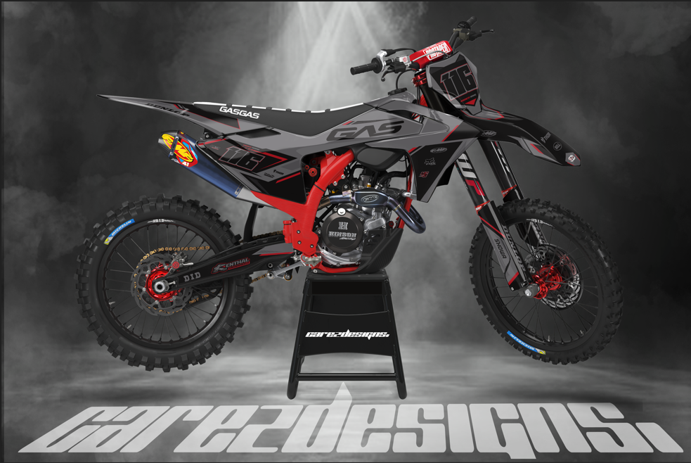 Kit De Adhesivos GasGas - Fire Black