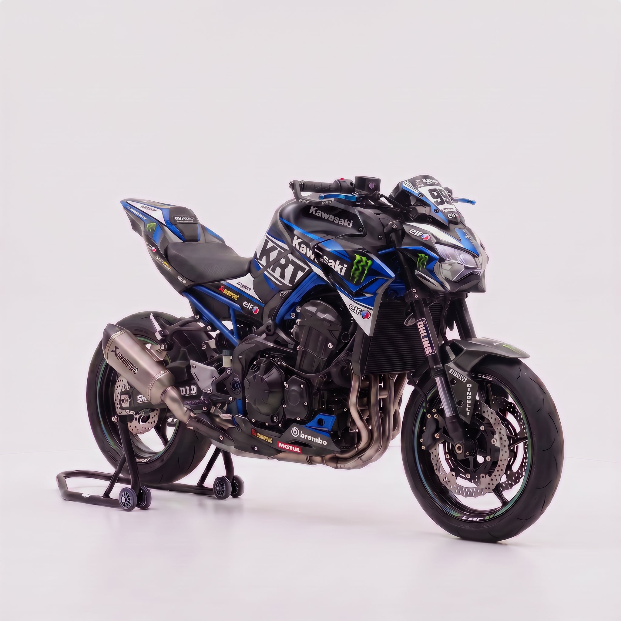 Kit Adhesivos Kawasaki Z900 All Models- Blue Venom