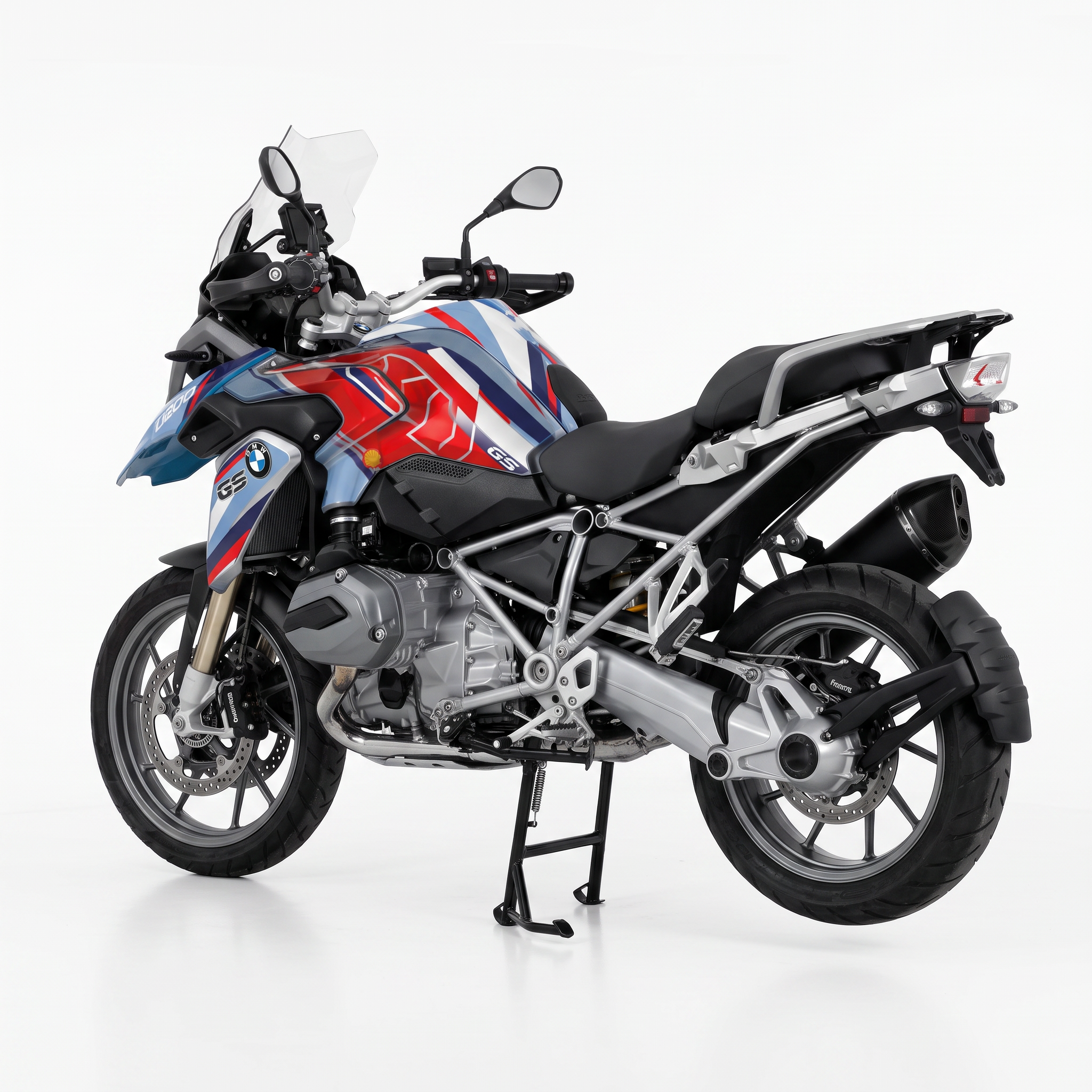 Kit de Adhesivos para BMW 1200/1250 GS (2014-)-Azul,Rojo y blanco