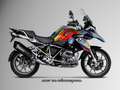 Kit de Adhesivos para BMW 1200 GS (2014-2016)-GS Amarillo y azul