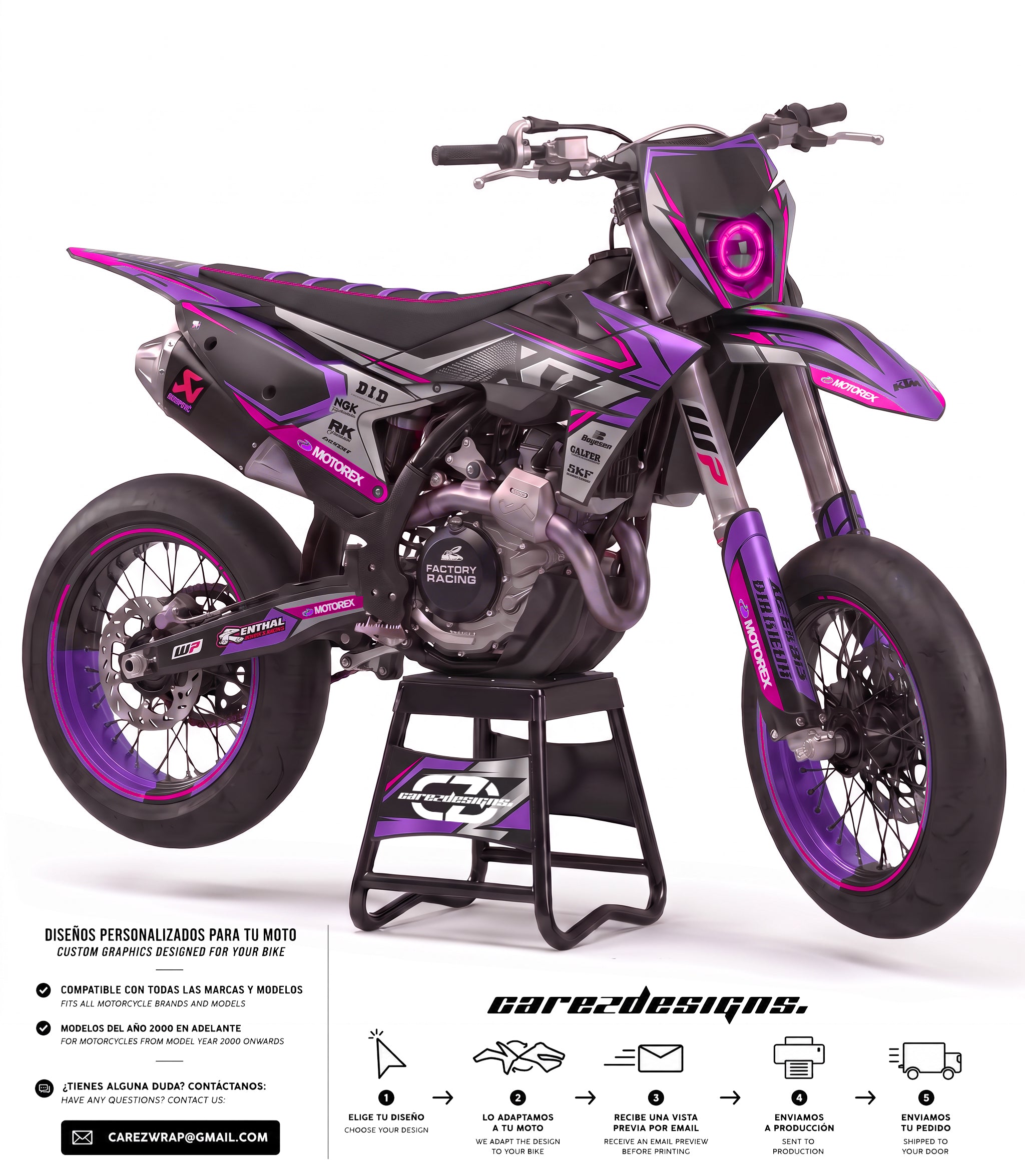 RACE PURPLE  - GRAPHICS KIT