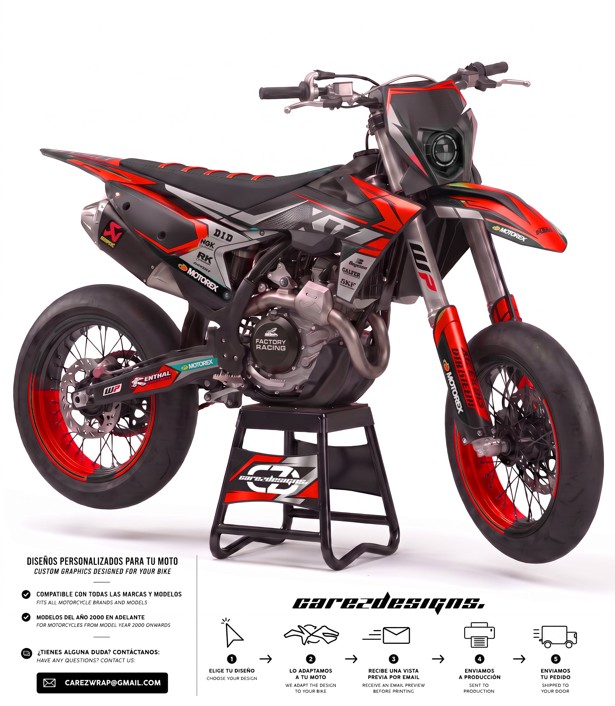 RACE RED  - GRAPHICS KIT