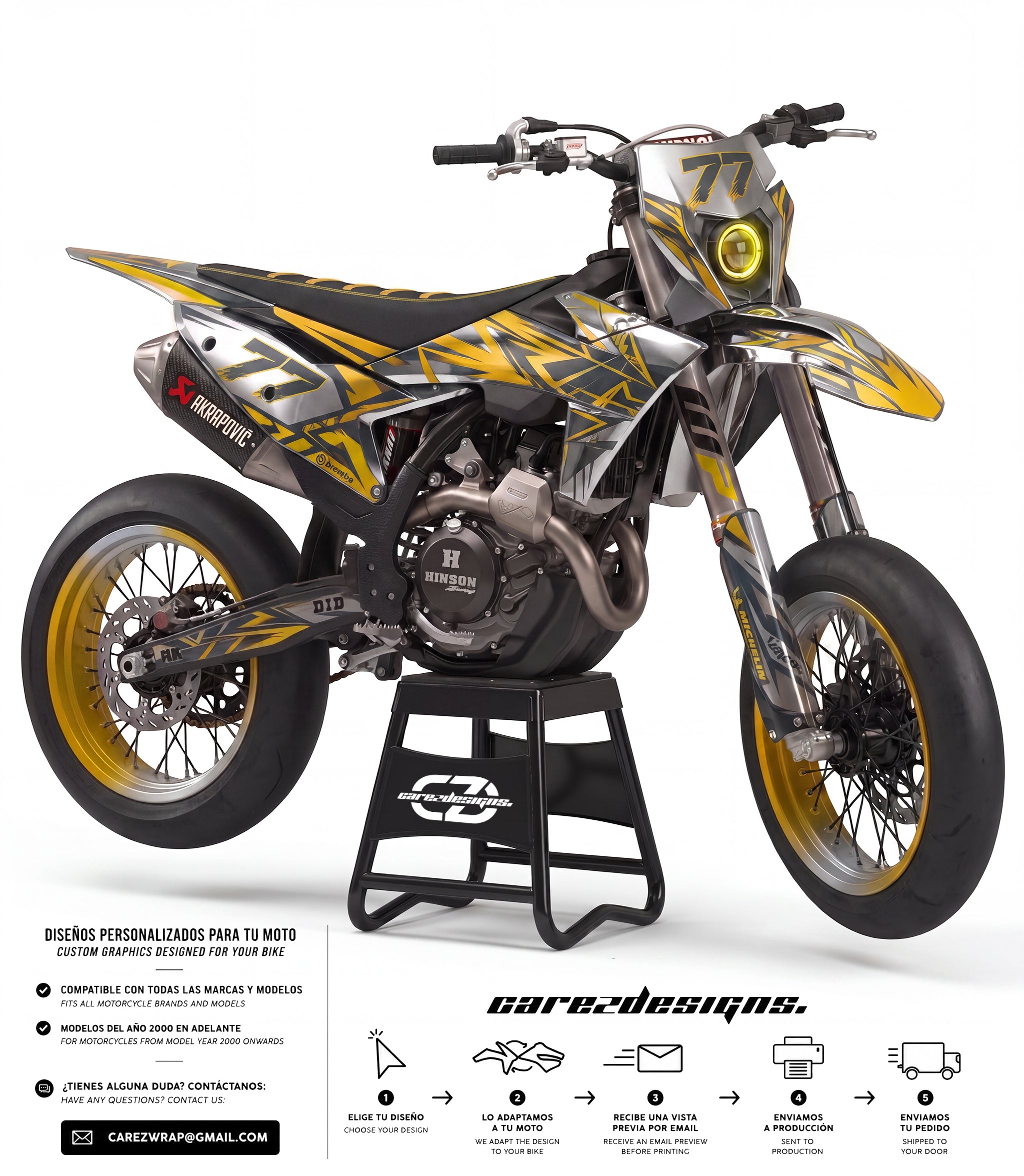 TITAN GOLD CHROME  - GRAPHICS KIT