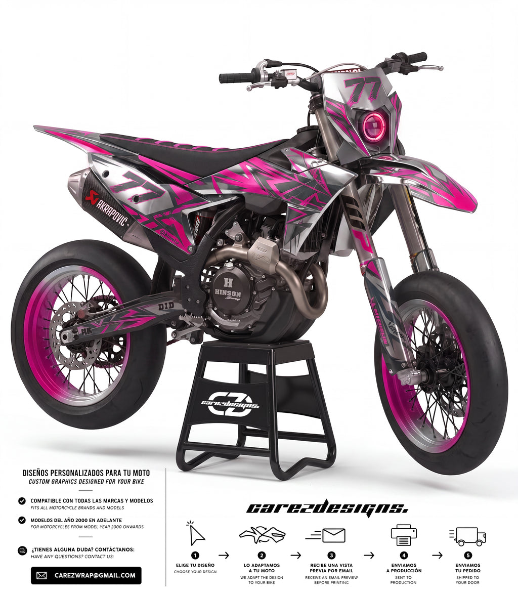 TITAN PINK CHROME  - GRAPHICS KIT