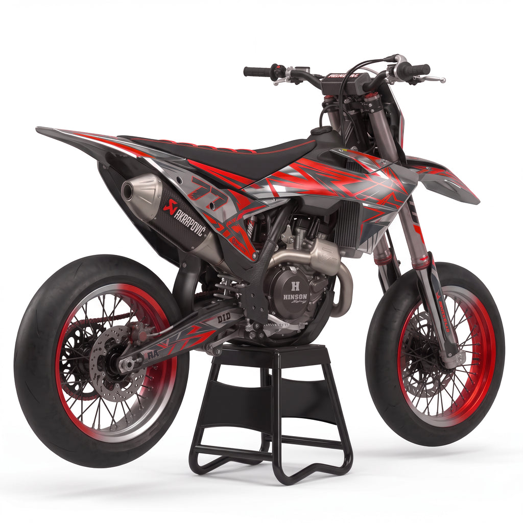 TITAN RED CHROME  - GRAPHICS KIT