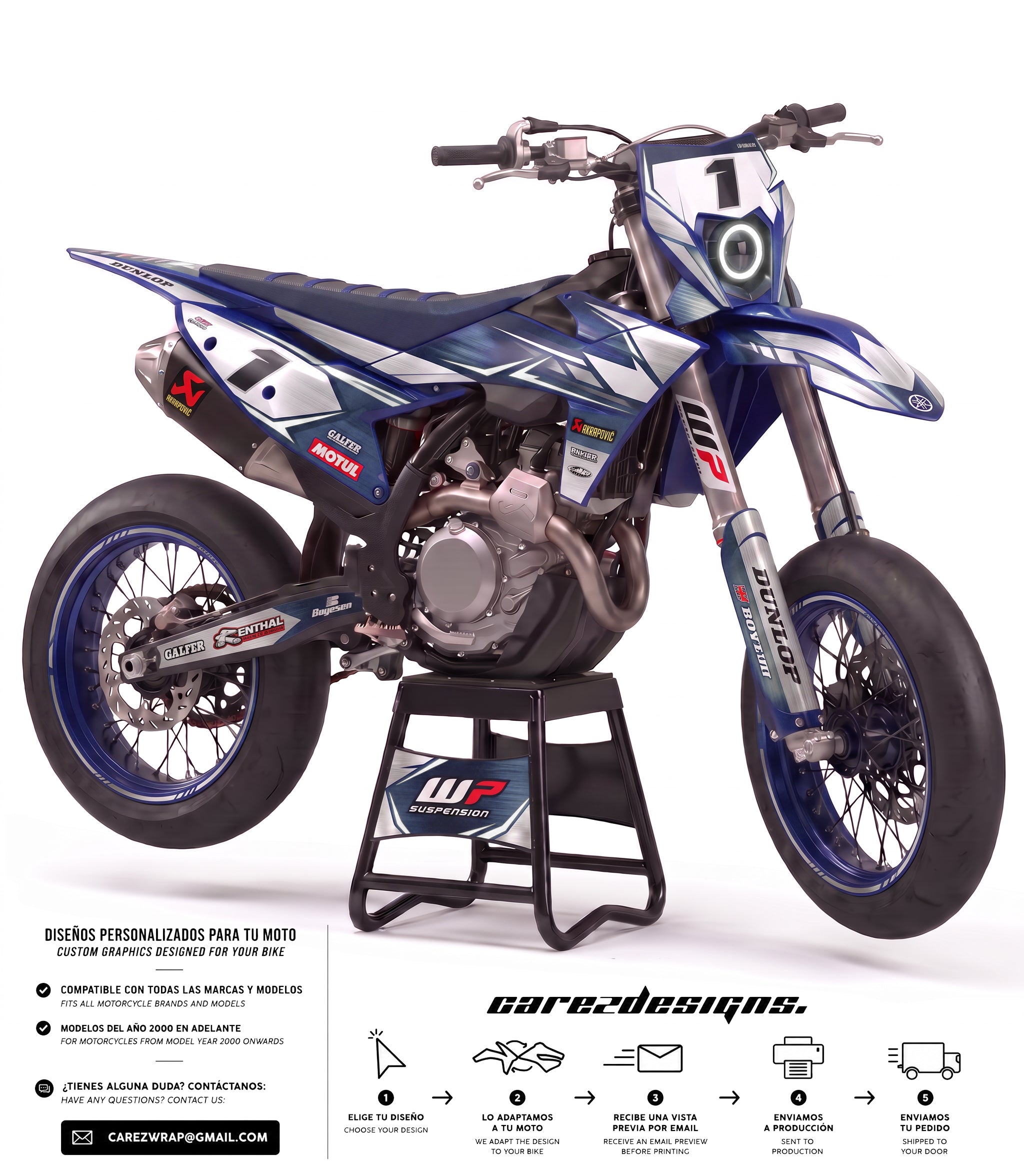 YAMAHA ARTISTIC WHITE - GRAPHICS KIT