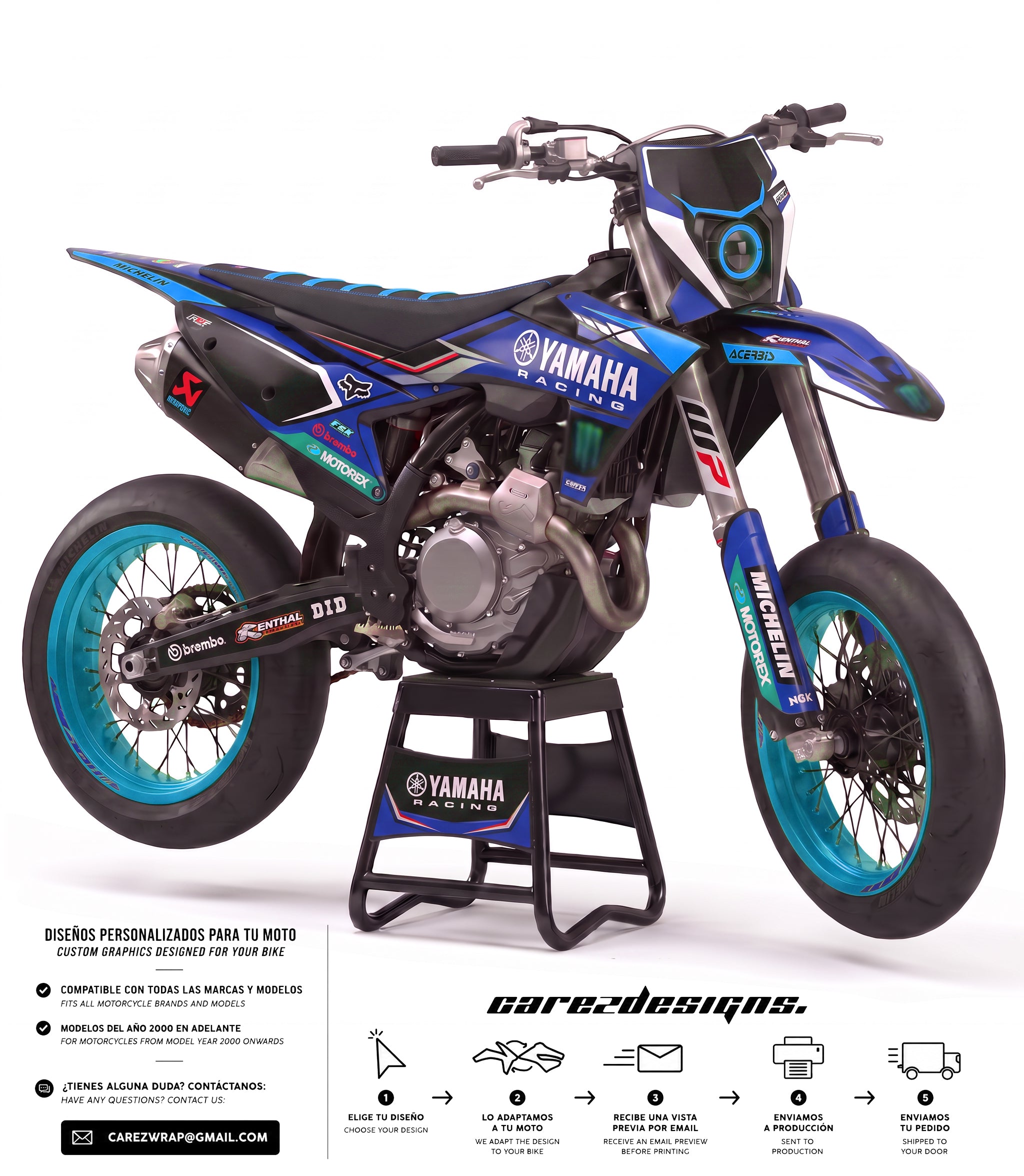 YAMAHA Hyper Blue - GRAPHICS KIT