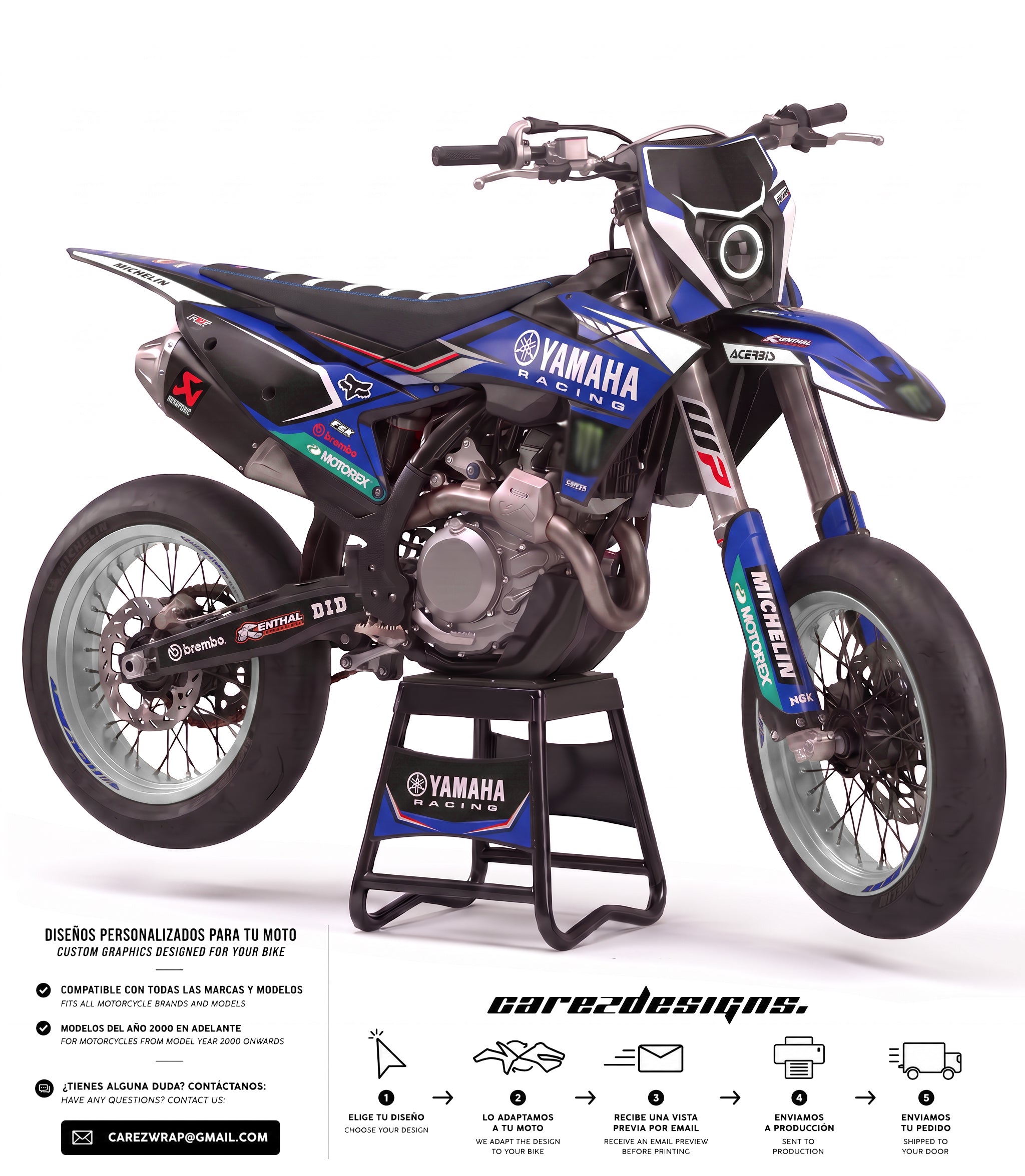 YAMAHA Hyper White - GRAPHICS KIT
