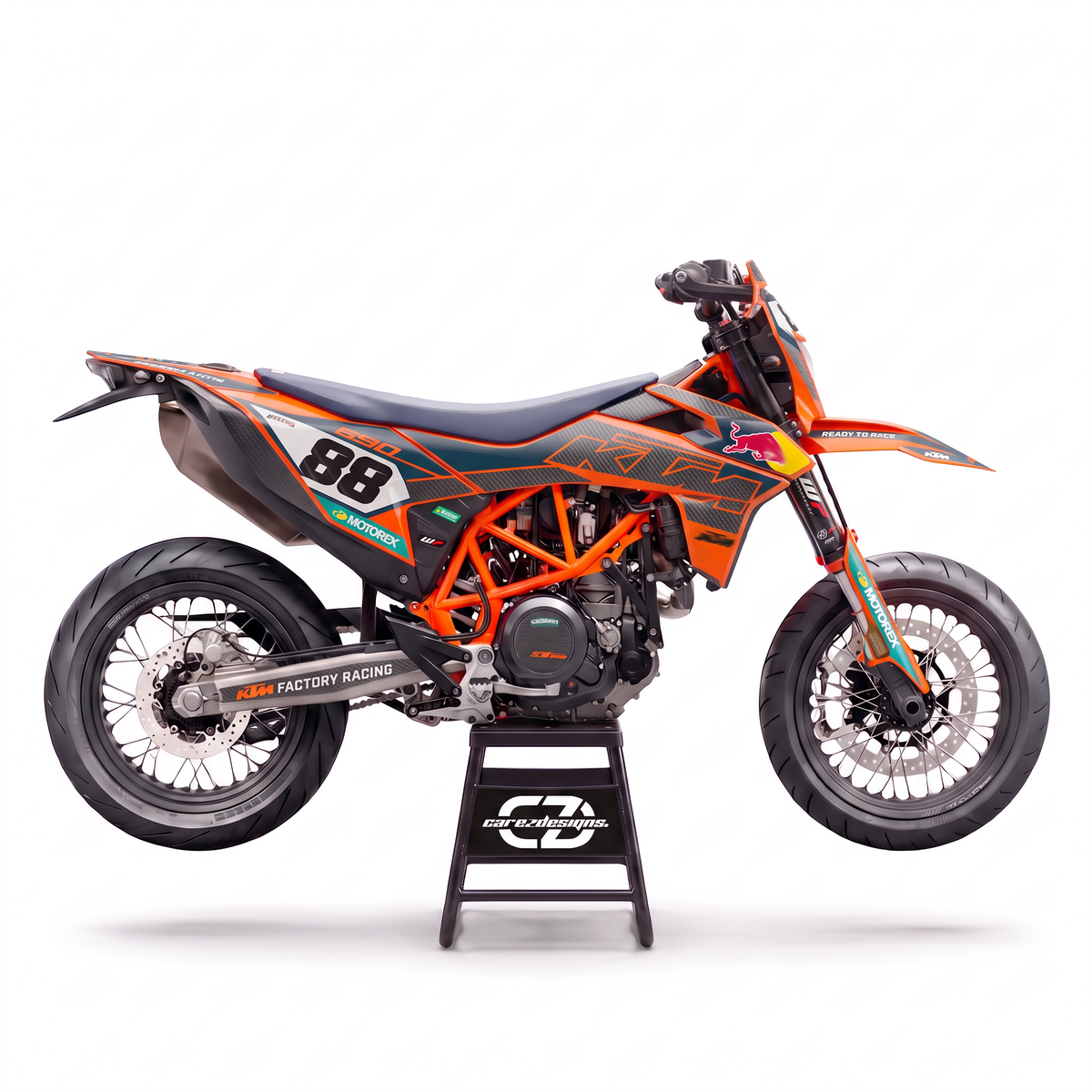 Kit adhesivos KTM 690 SMC R (2020-2026) - Carbon Orange