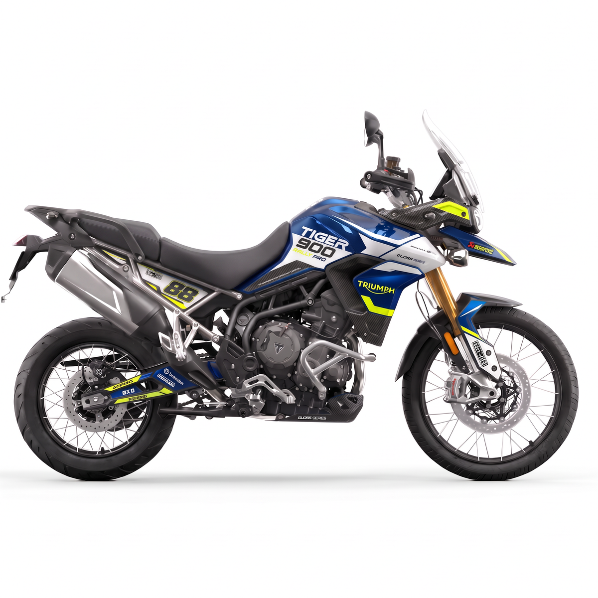 Kit adhesivos Triumph Tiger 900 Rally Pro (2020-2023) - Blue Volt